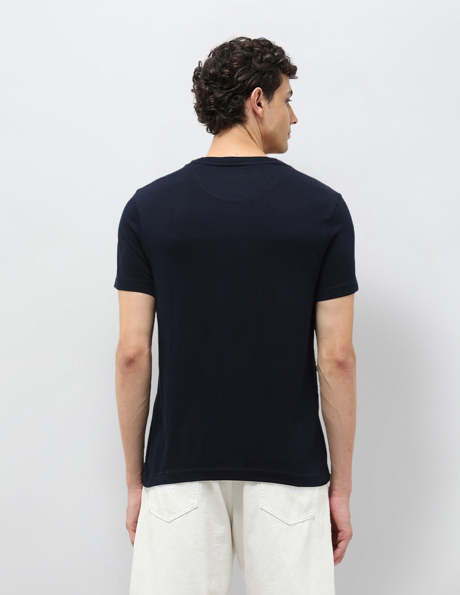 Graphic Printed Regular Fit T-shirt Navy - U.S. POLO ASSN. | Large