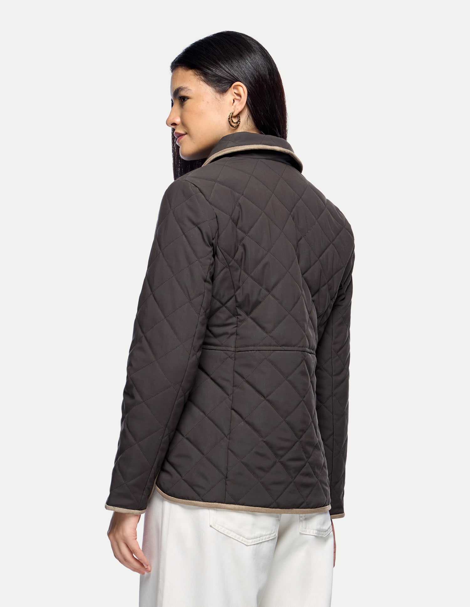 Suede Puffer Jacket Dark Brown - U.S. Polo Assn. India | Large