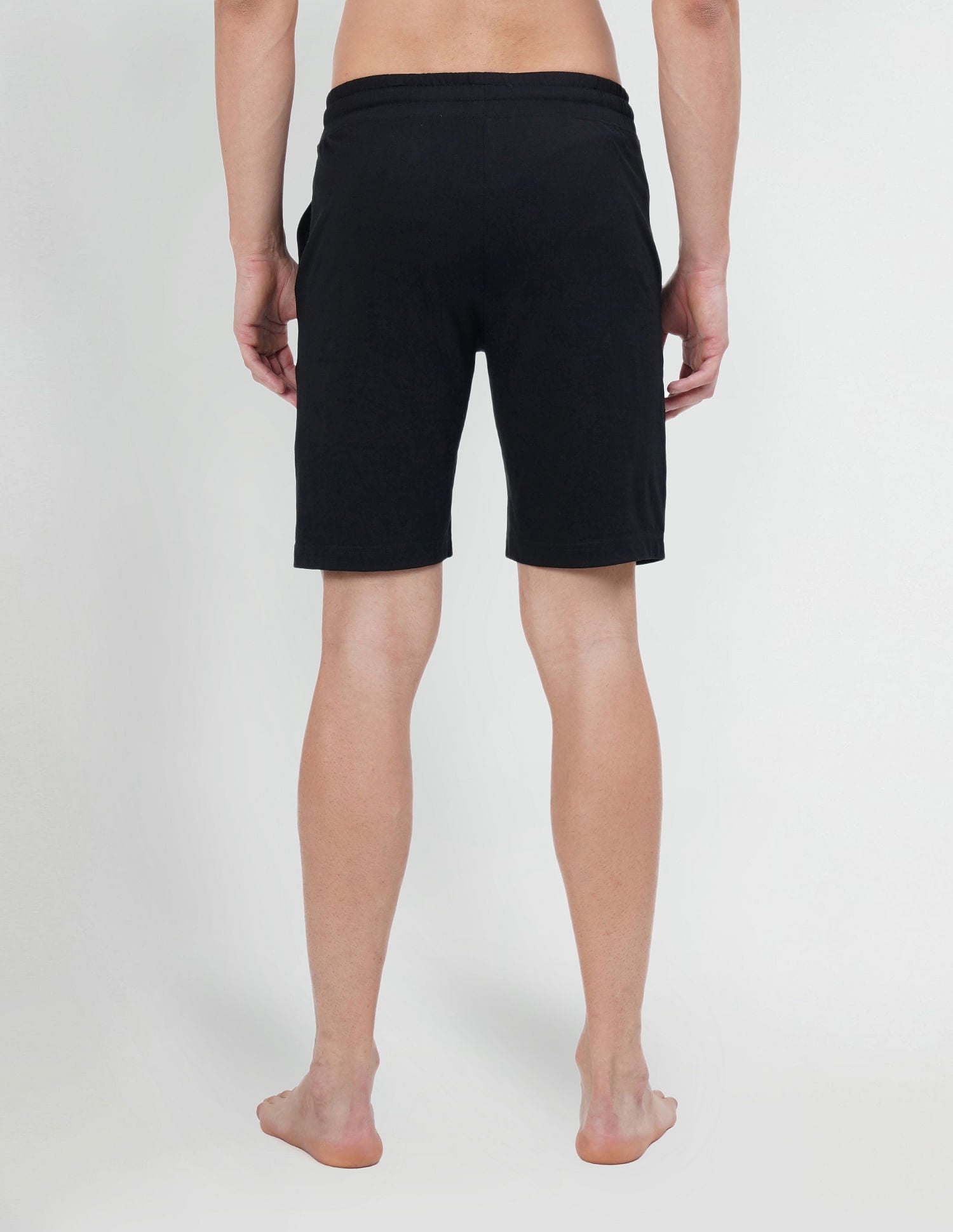 Elasticized Waist Stripe Logo IYAP Knit Shorts - Pack Of 1 Black - U.S. POLO ASSN. | Large