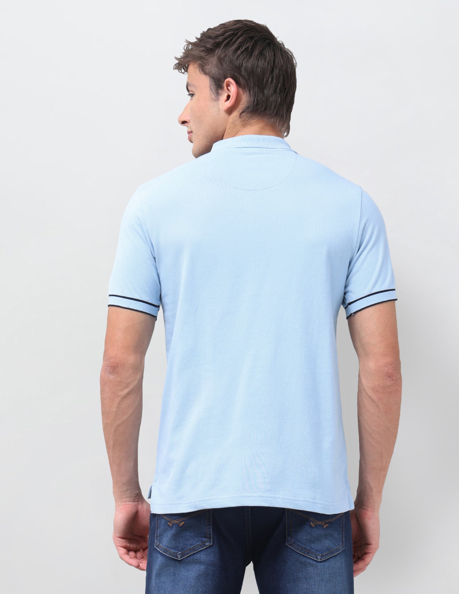Brand Embroidered Regular Fit Polo Shirt Light Blue - U.S. Polo Assn. India | Large