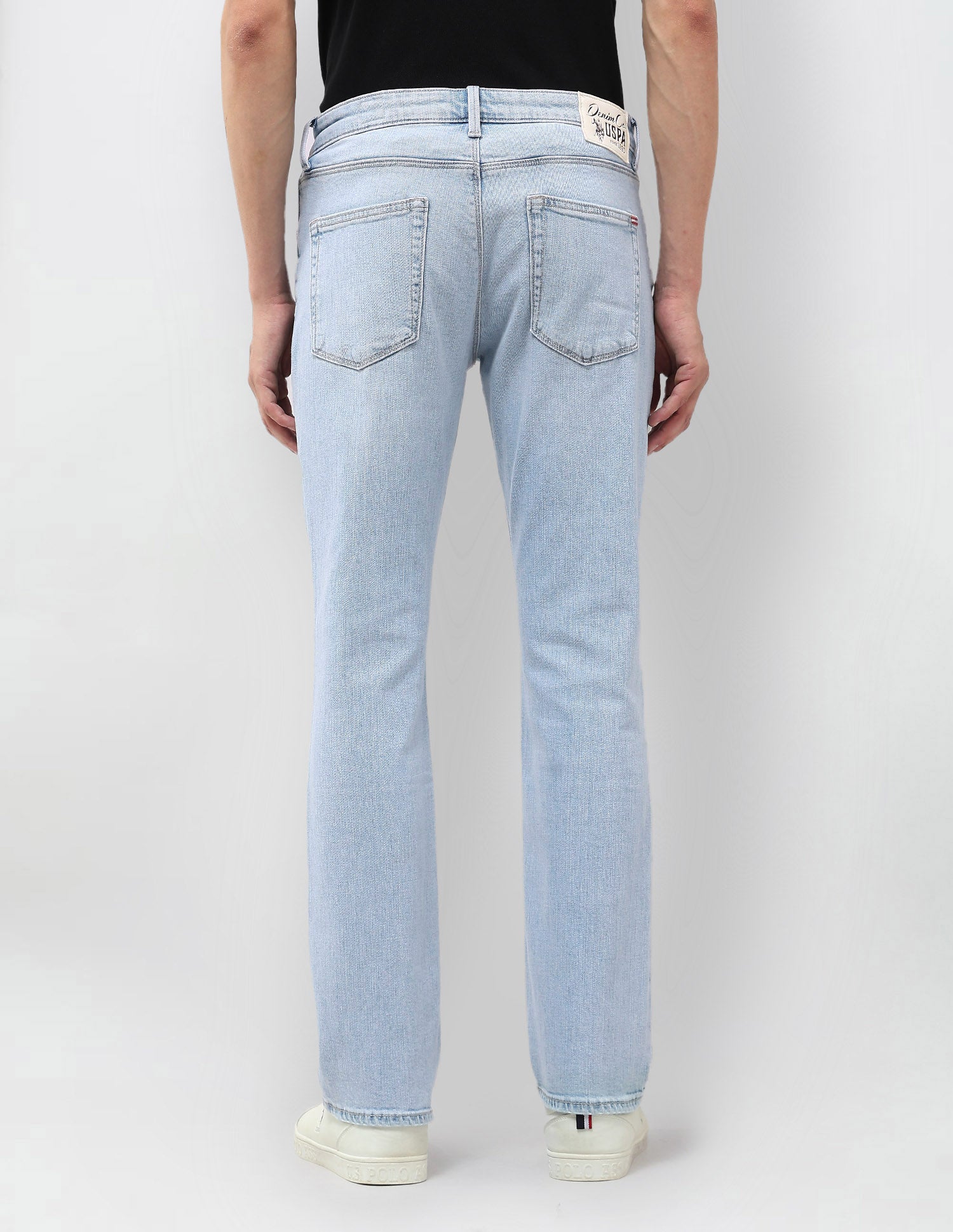 Harold Slim Straight Fit Blue Jeans Blue - U.S. POLO ASSN. | Large