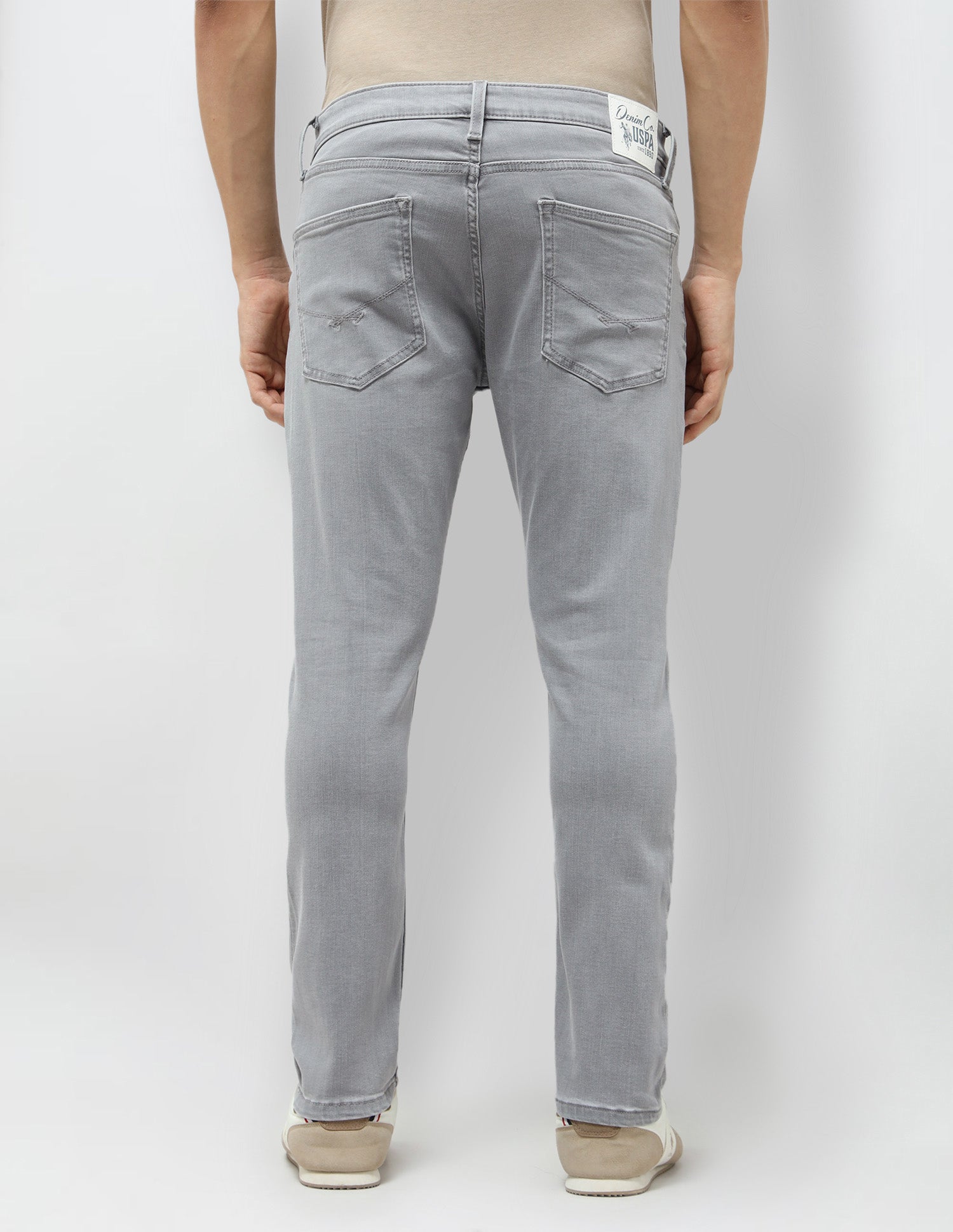 Henry Tapered Fit Grey Jeans Light Grey - U.S. POLO ASSN. | Large