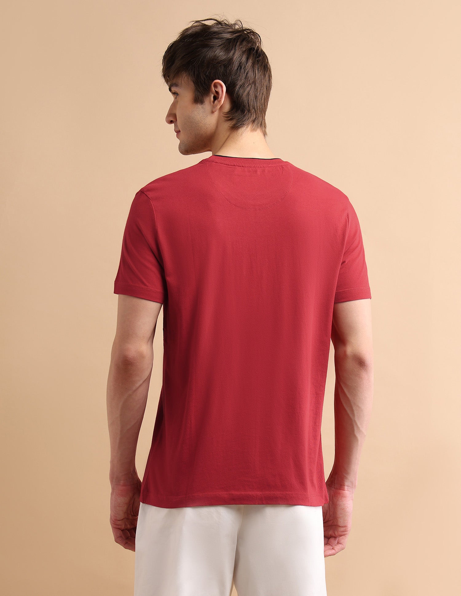 Stretchy Tipped T-Shirt Red - U.S. POLO ASSN. | Large