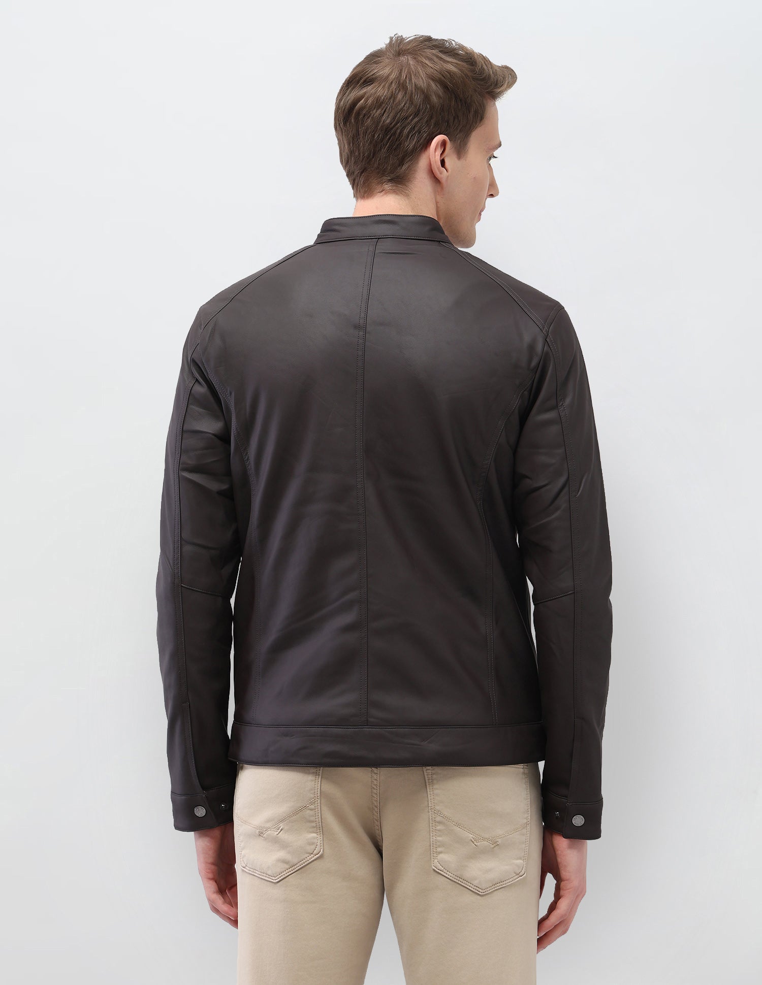 Solid Regular Fit Jacket Dark Grey - U.S. Polo Assn. India | Large