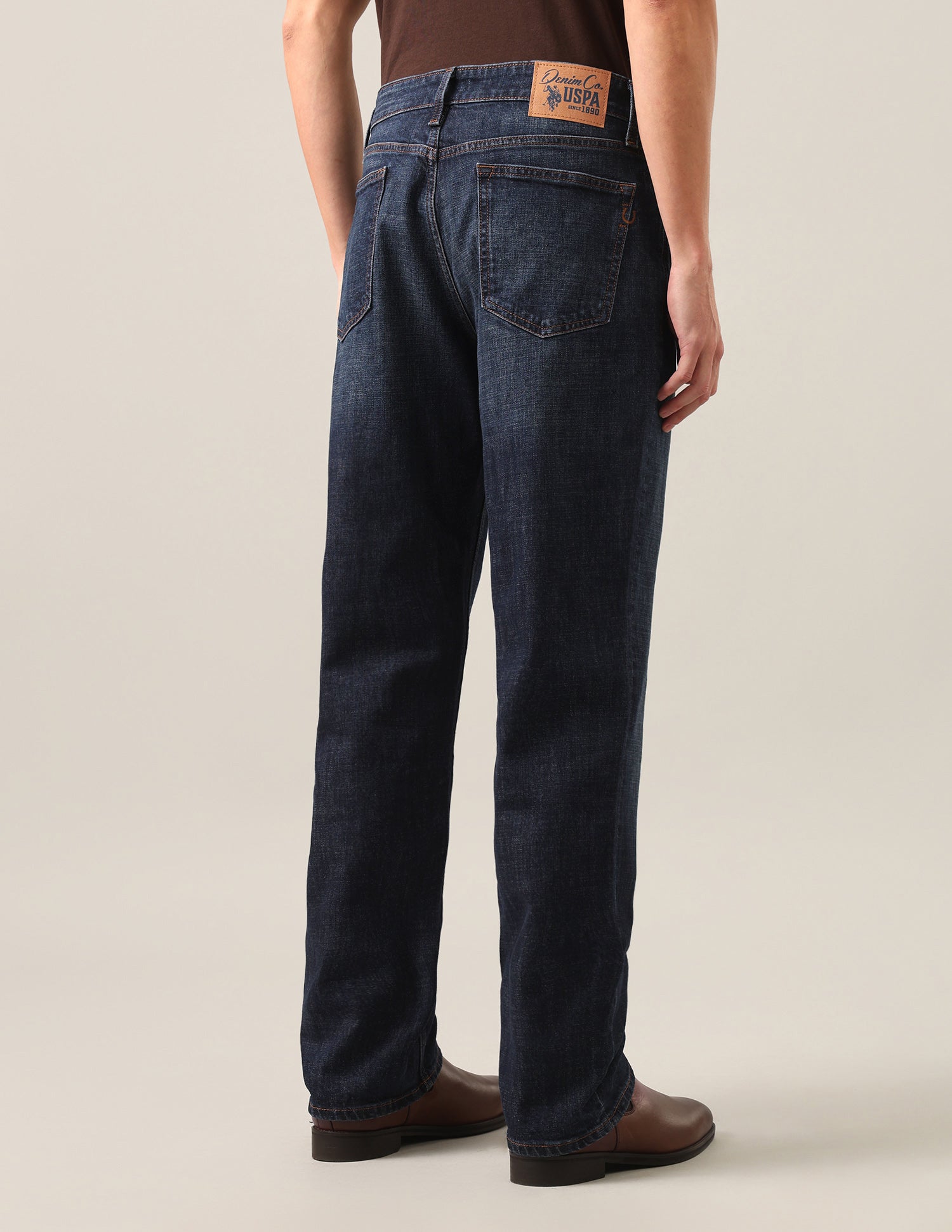 Shawn Relaxed Fit Blue Jeans Dark Blue - U.S. Polo Assn. India | Large