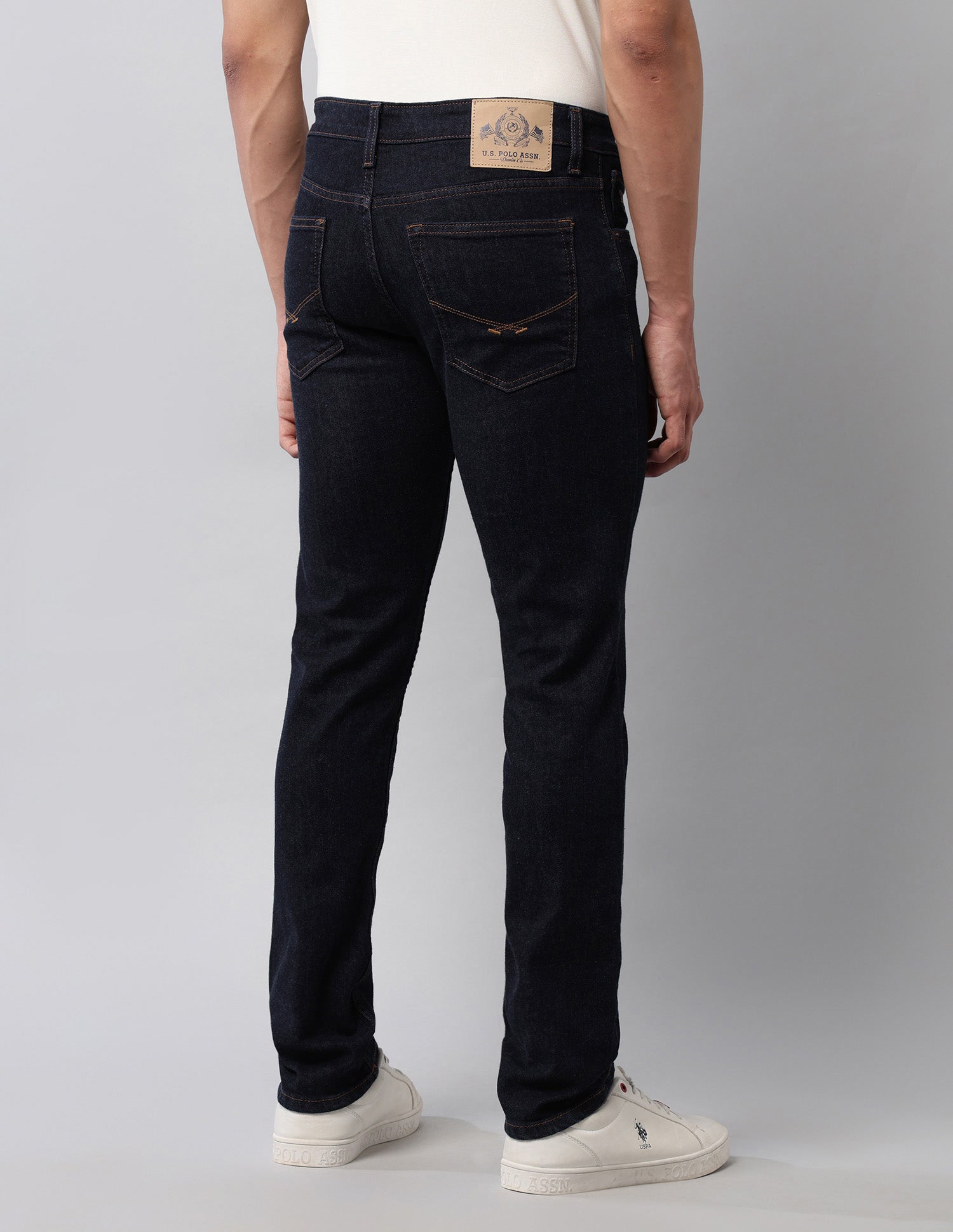 Regallo Skinny Fit Blue Jeans Dark Blue - U.S. Polo Assn. India | Large