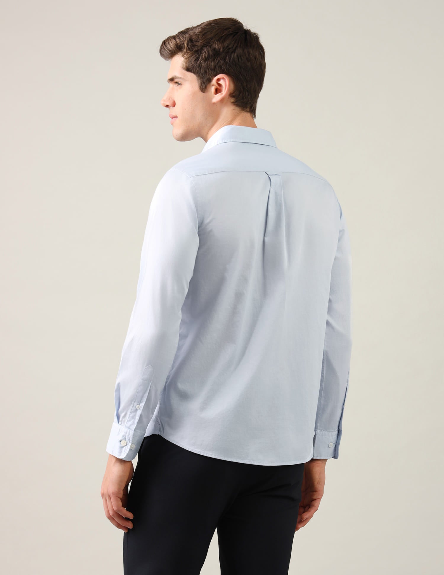 Tailored Fit Twill Shirt Blue - U.S. Polo Assn. India | Large