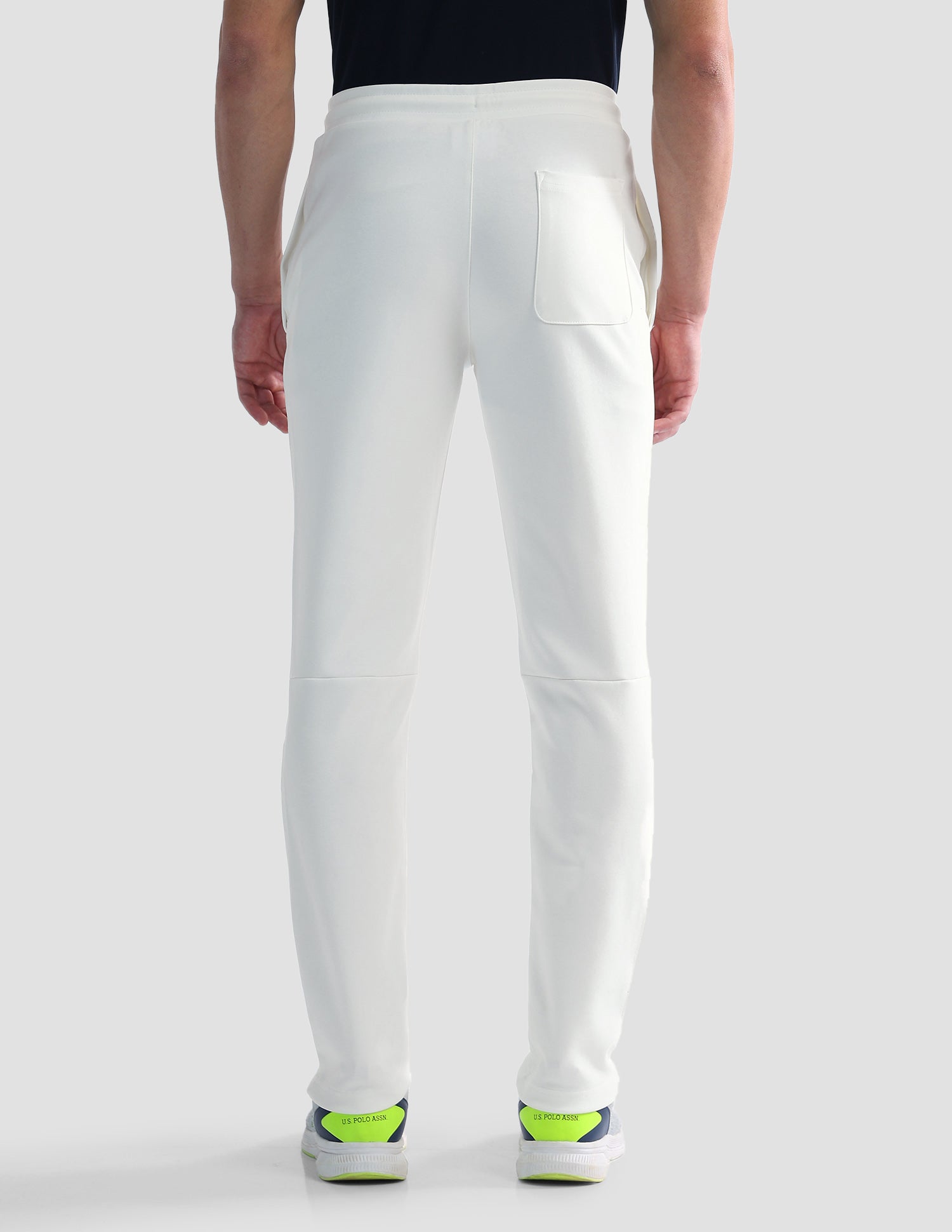 Mid Rise Regular Fit Active Track Pants Off White - U.S. POLO ASSN. | Large