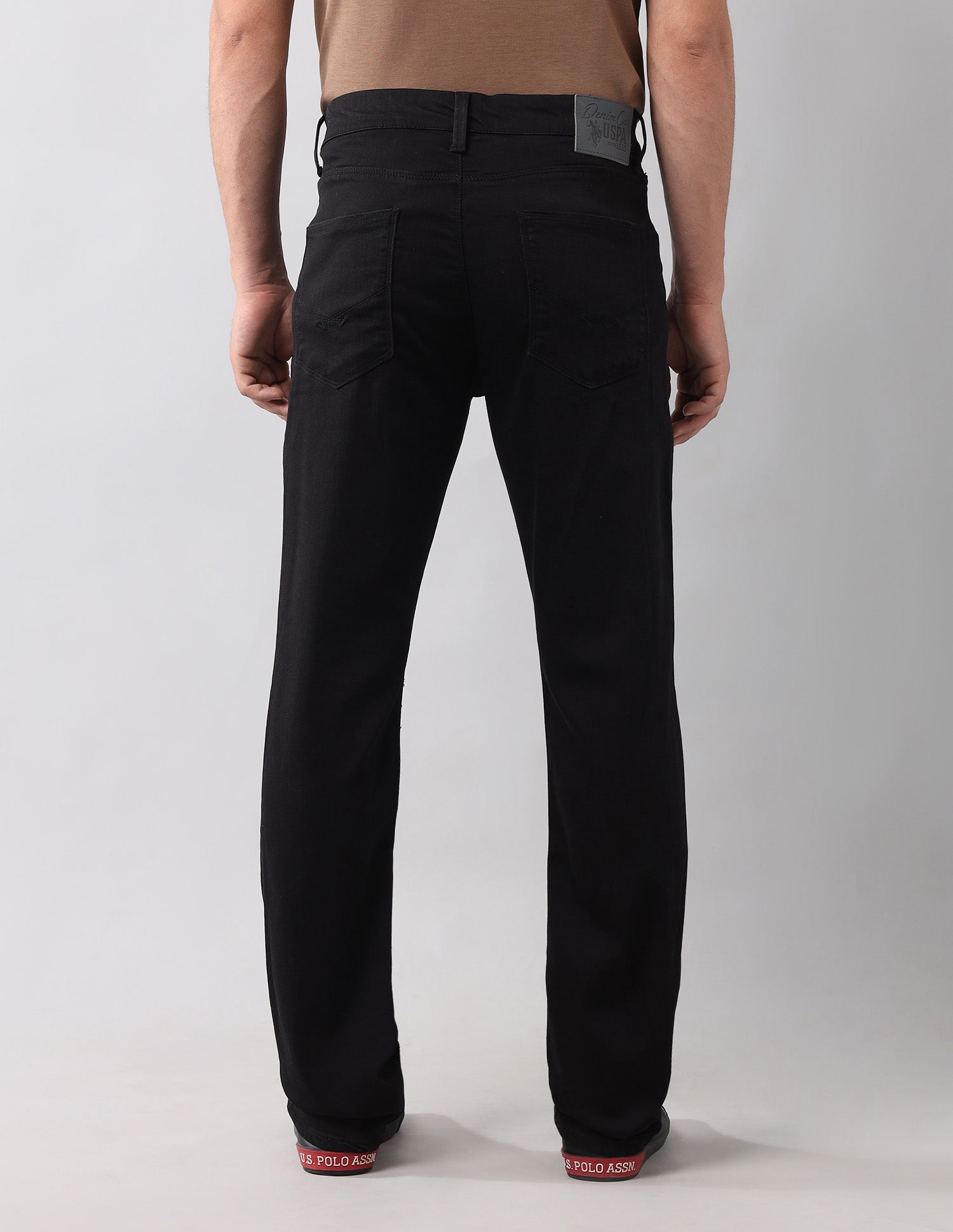 Harold Slim Straight Fit Premium Jeans Black - U.S. Polo Assn. India | Large
