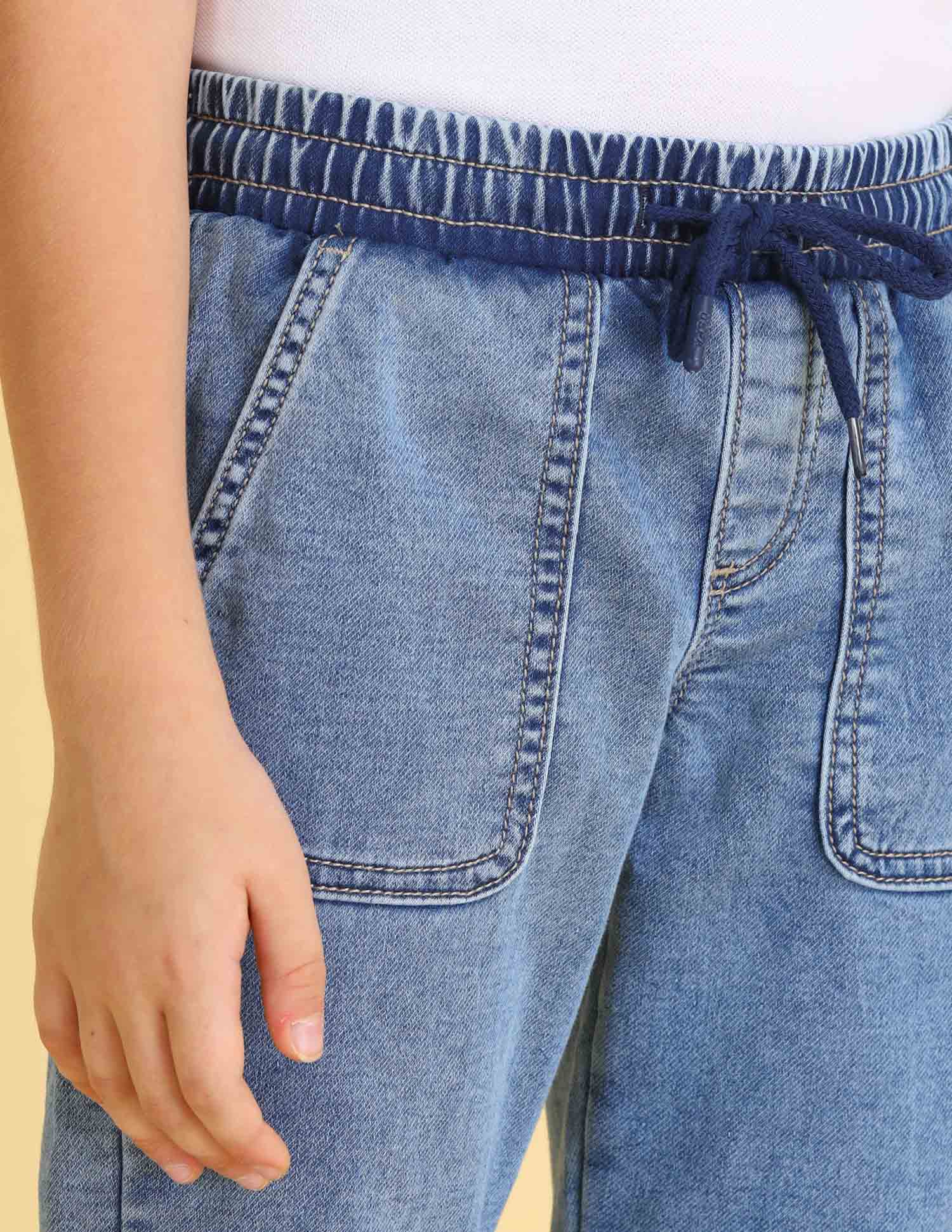 UKJEN564 LT. BLUE Boys Jeans Light Blue - U.S. POLO ASSN. | Large