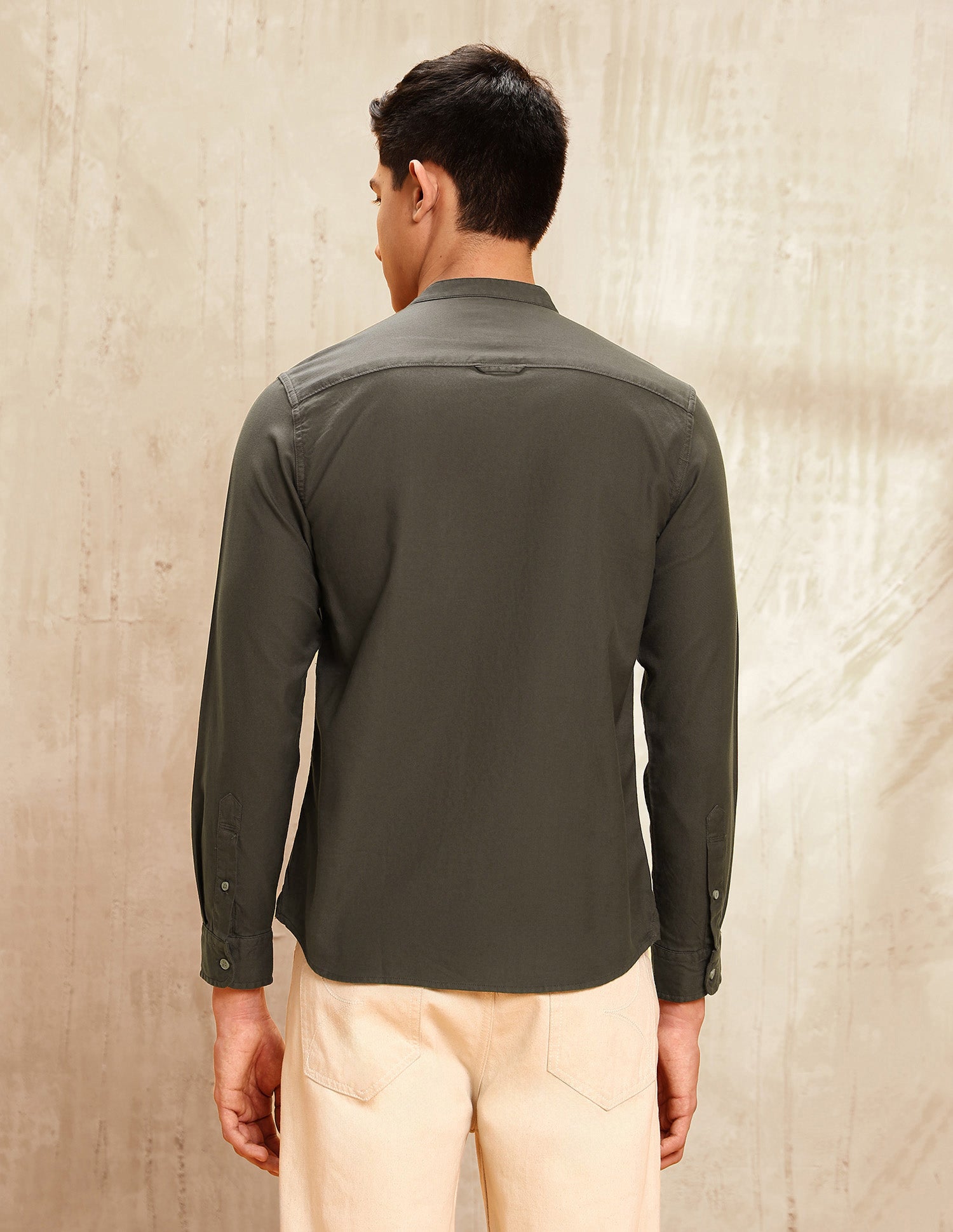 Twill Regular Fit Shirt Choco - U.S. POLO ASSN. | Large