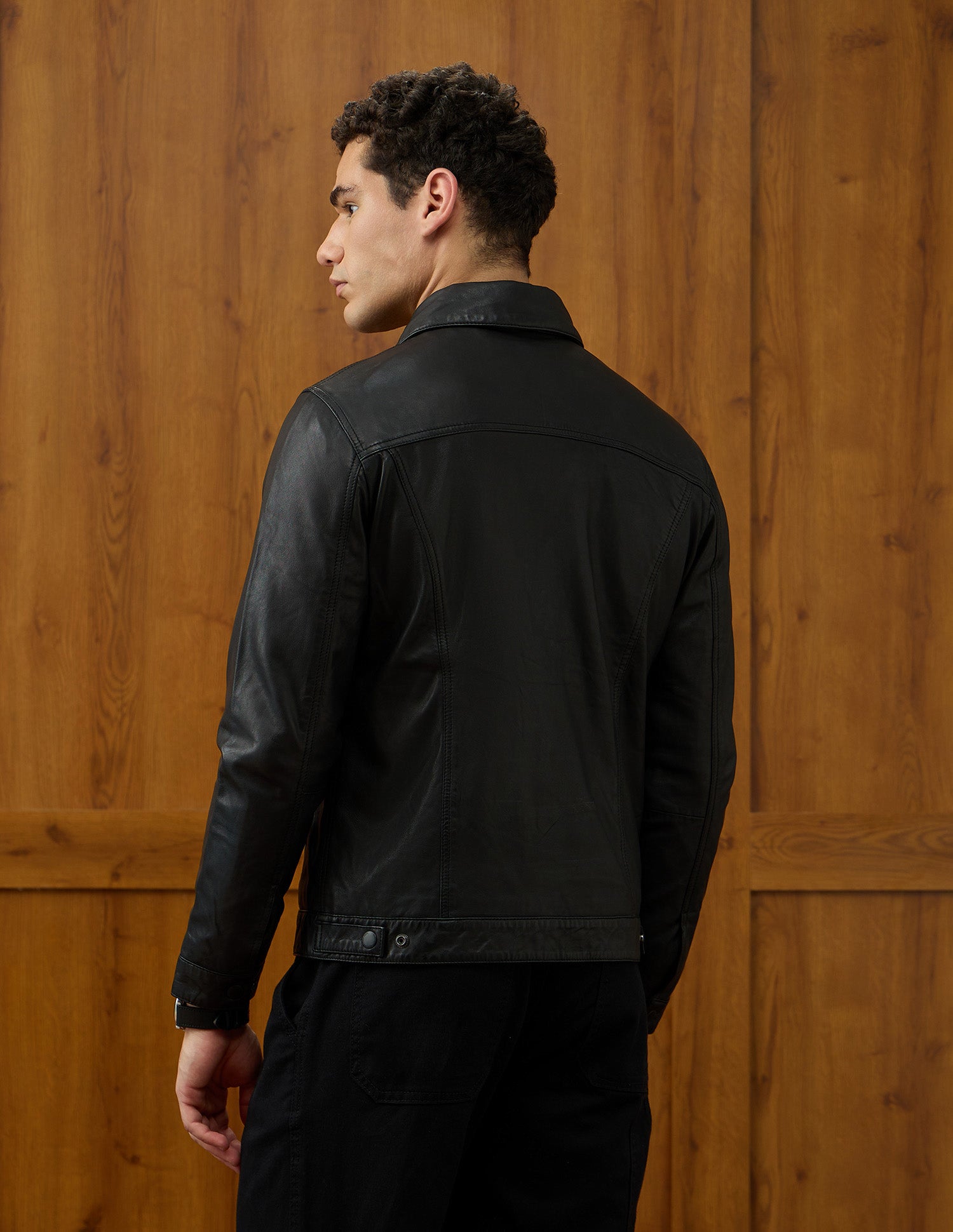 Equestrian Aisle Theater Leather Jacket Black - U.S. POLO ASSN. | Large