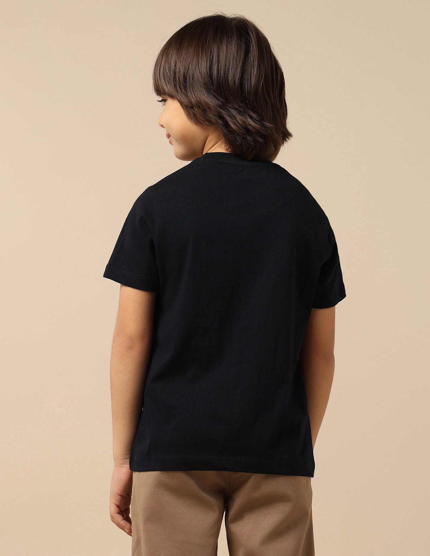 Boys Graphic Printed Regular Fit T-Shirt Navy - U.S. POLO ASSN. | Large