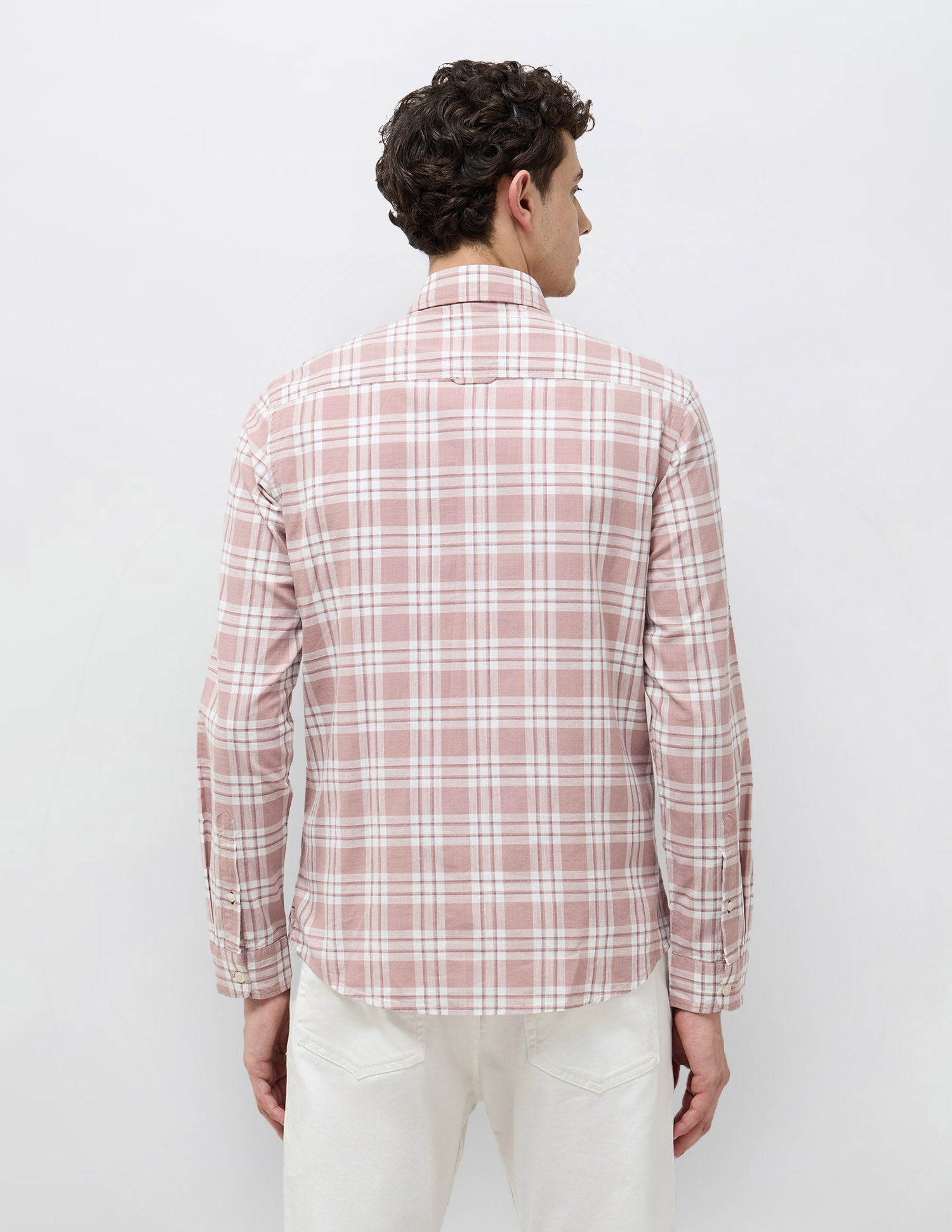 Grid Tattersall Checked Regular Fit Shirt Pink - U.S. POLO ASSN. | Large