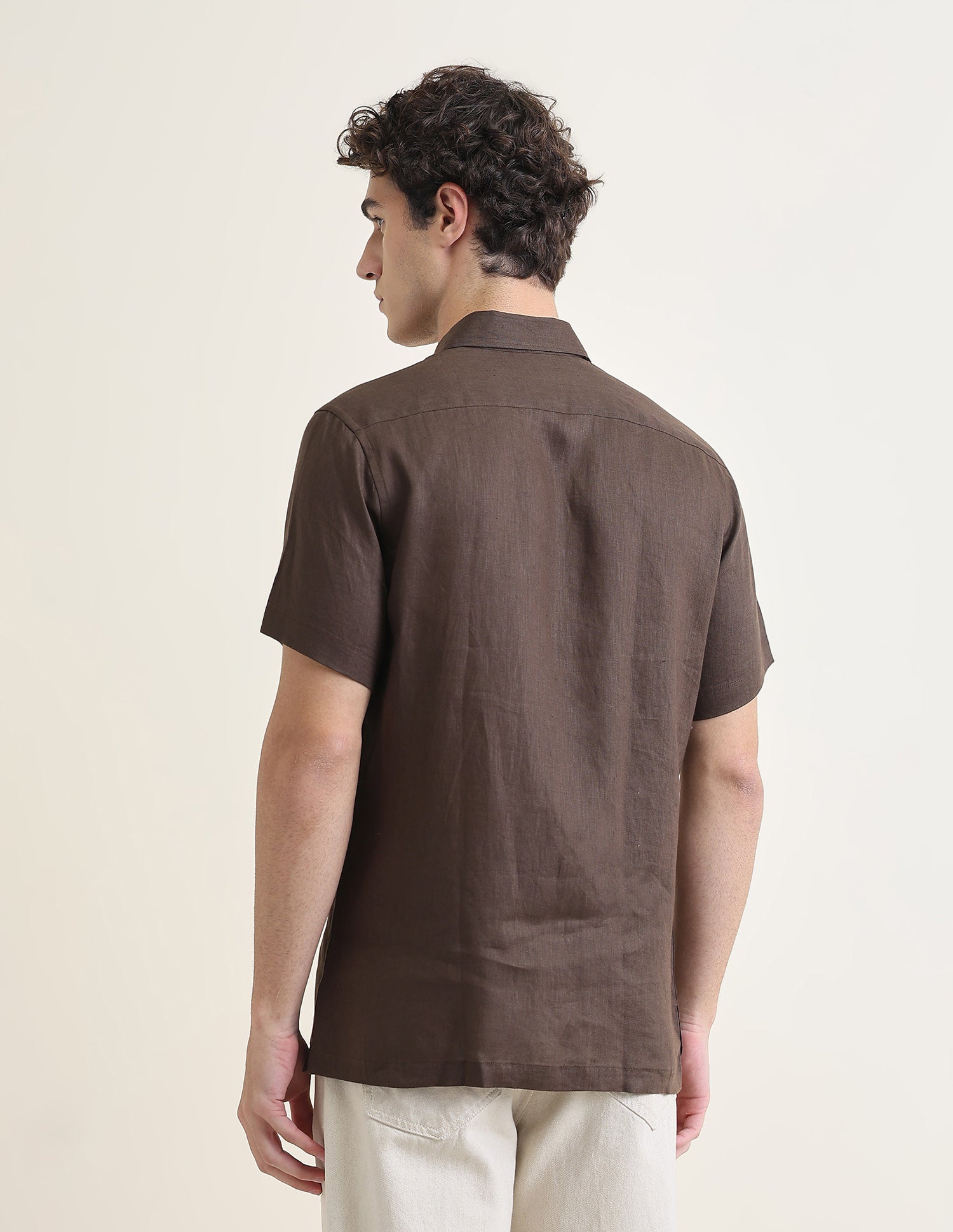 Solid Regular Fit Shirt Choco - U.S. Polo Assn. India | Large