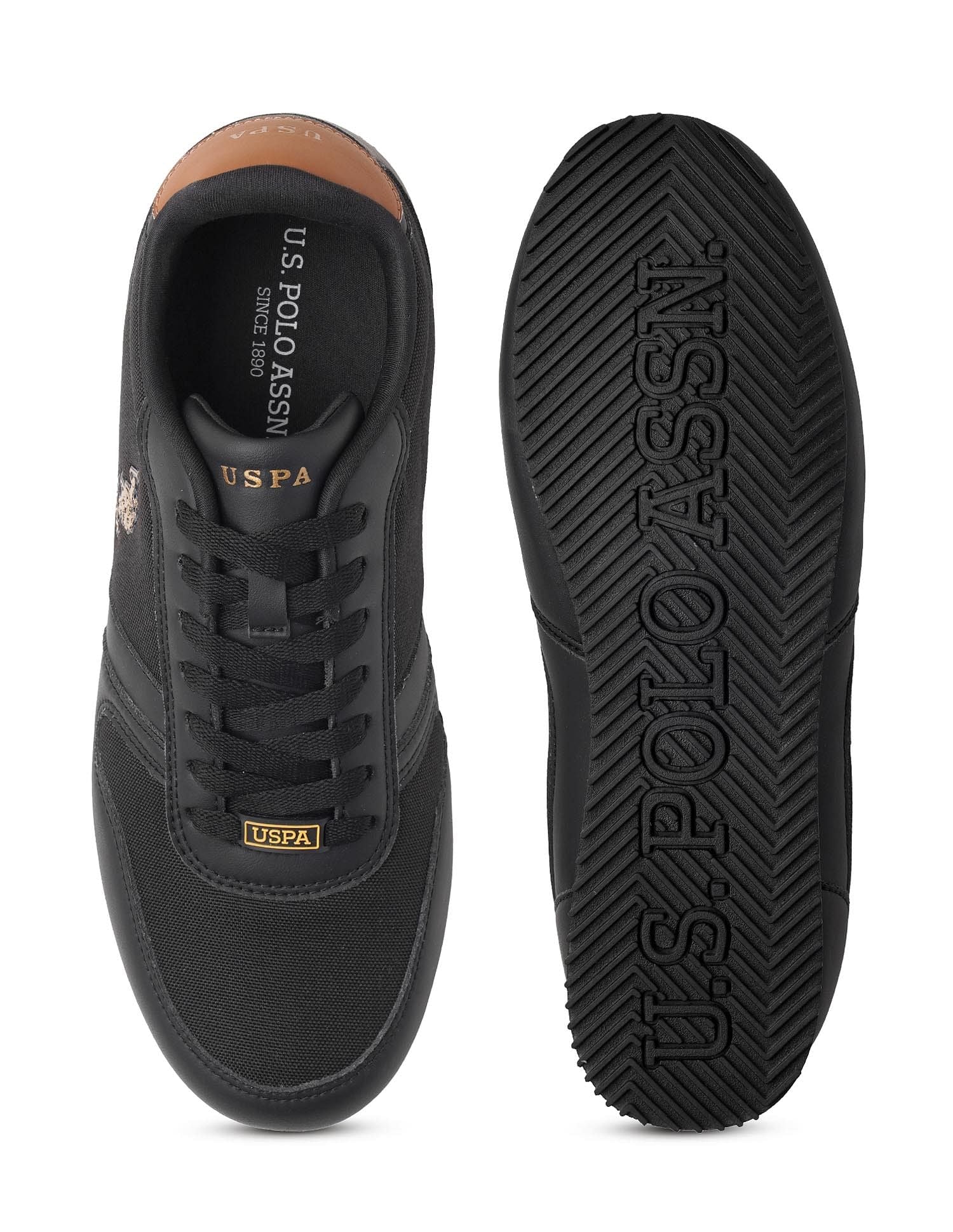 Men Clane 2.0 Solid Sneakers Black - U.S. POLO ASSN. | Large