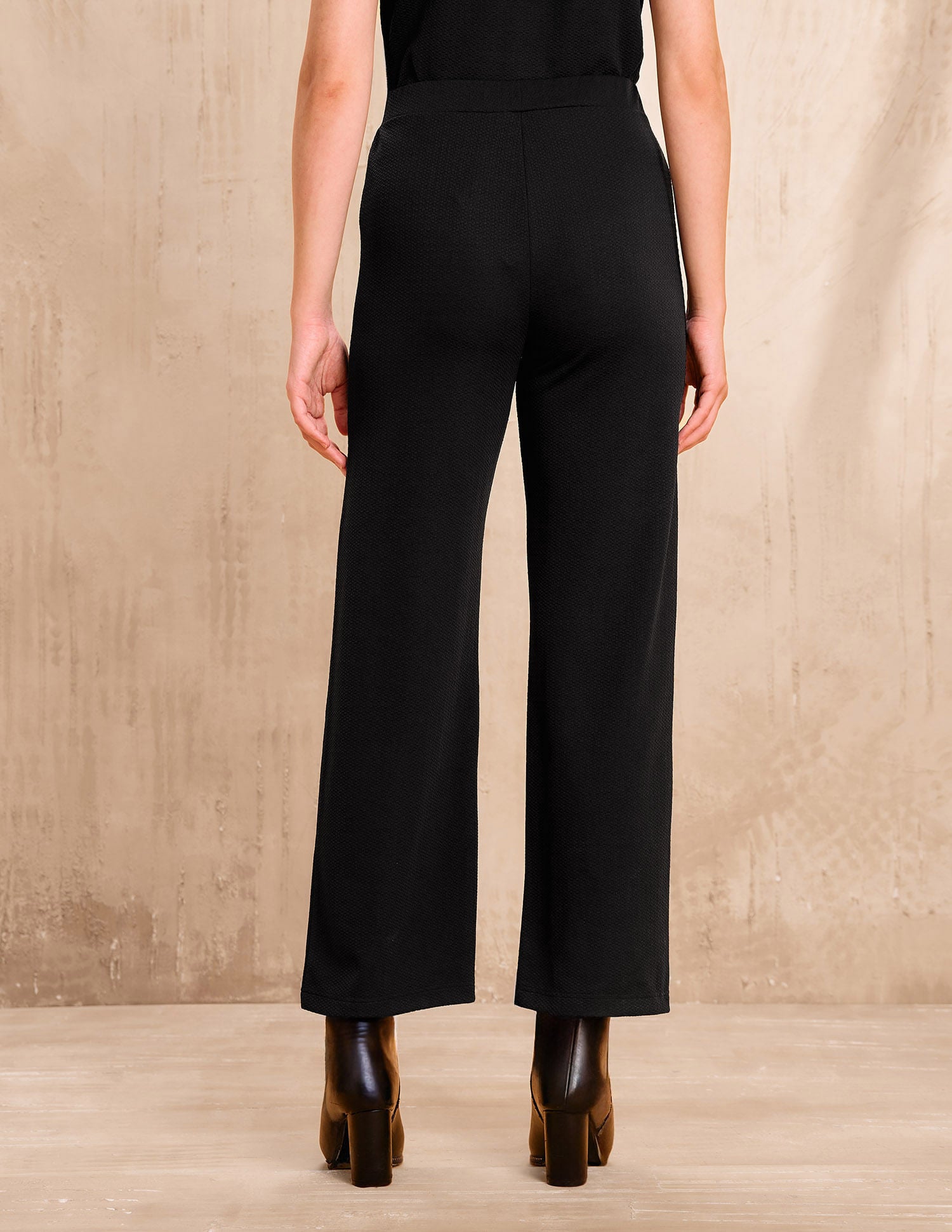 High Rise Straight Fit Trousers Black - U.S. POLO ASSN. | Large