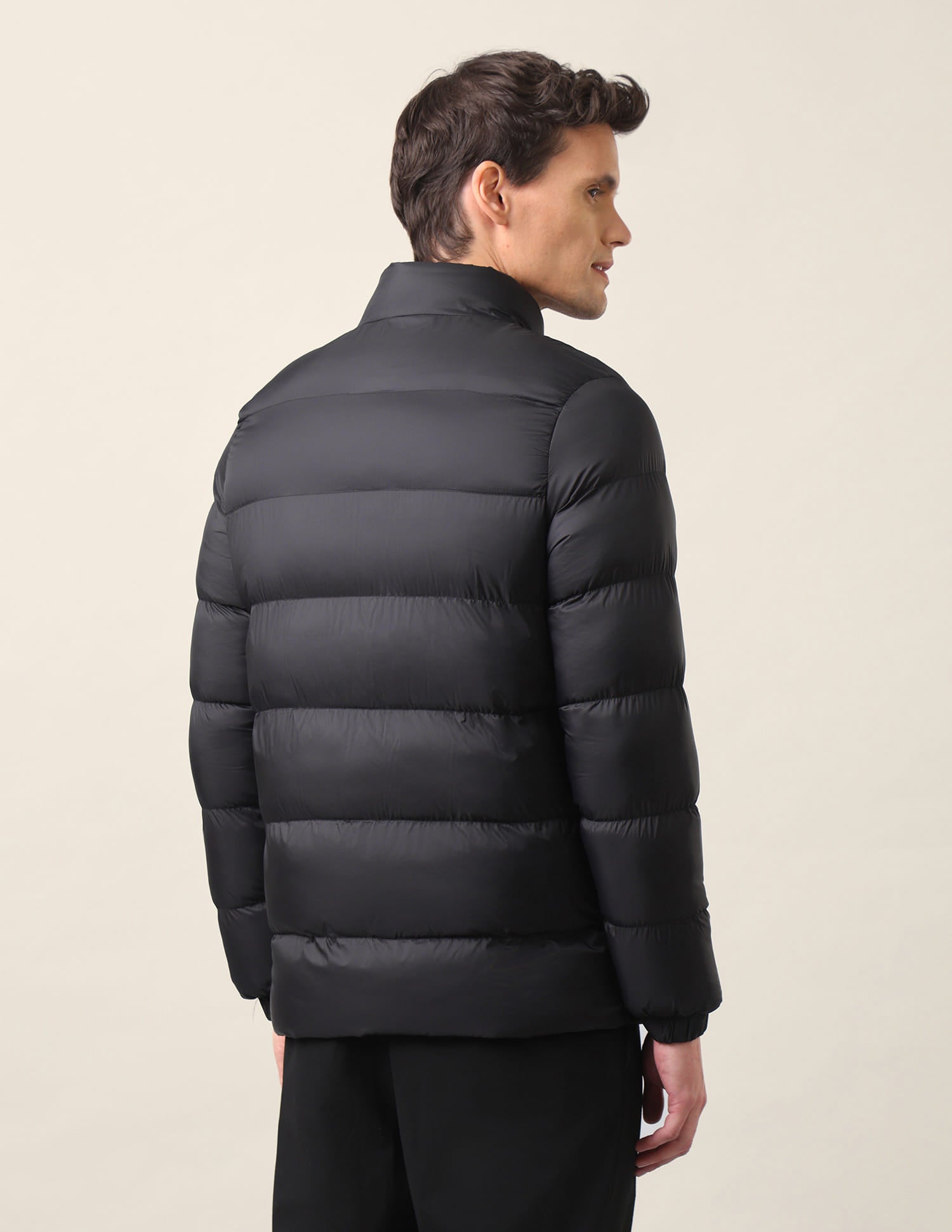 High Neck Colour Block Puffer Jacket Black - U.S. Polo Assn. India | Large