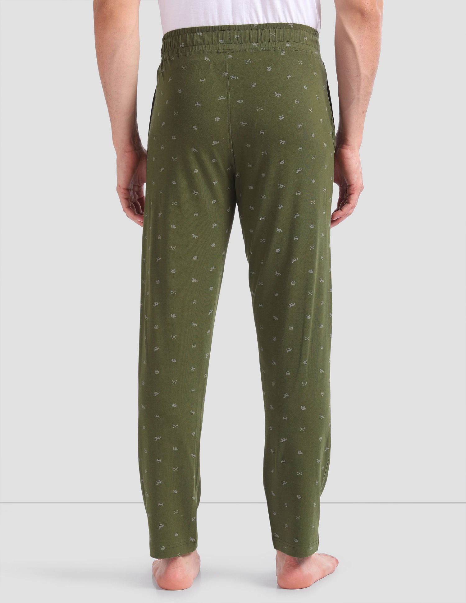 All Over Print OELP2 Lounge Track Pants - Pack Of 1 Olive - U.S. POLO ASSN. | Large