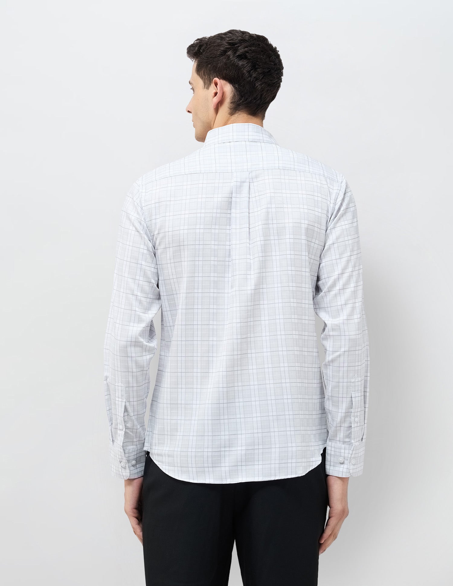 Graph Checked Tailored Fit Shirt Grey - U.S. POLO ASSN. | Large