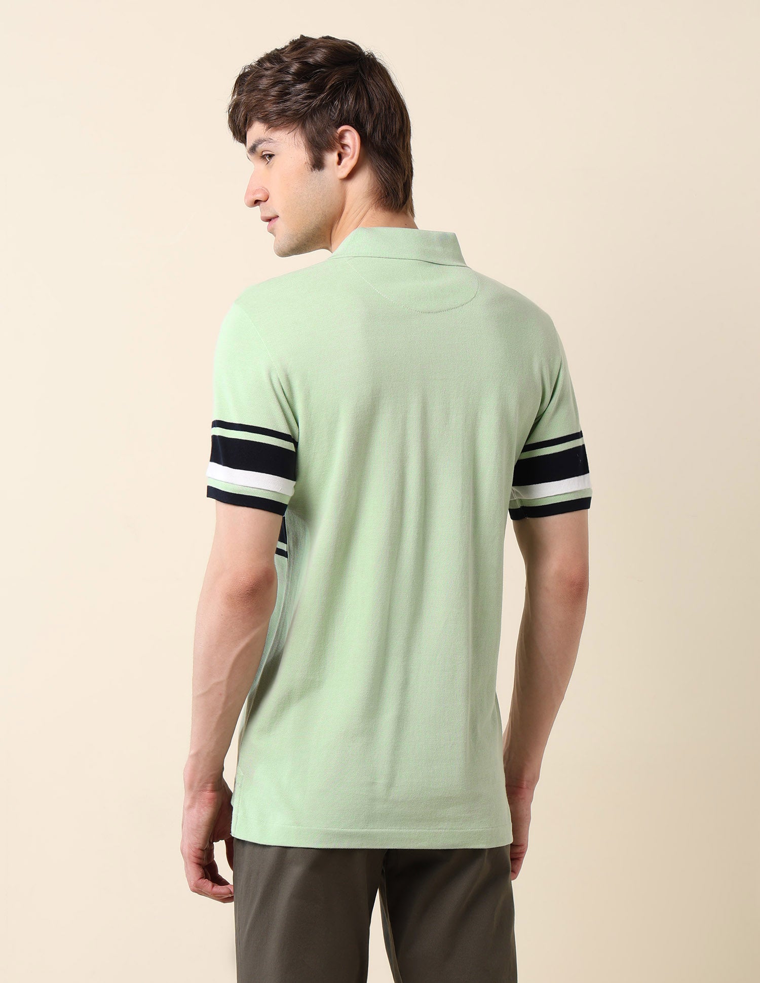 Colourblocked Classic Polo Shirt Light Green - U.S. POLO ASSN. | Large