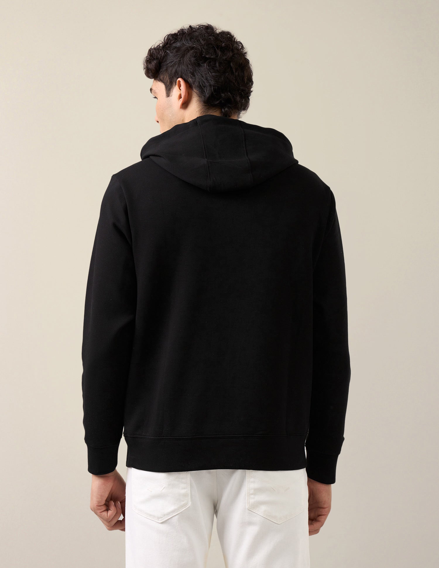 Brand Embossed Regular Fit Sweatshirt Black - U.S. Polo Assn. India | Large
