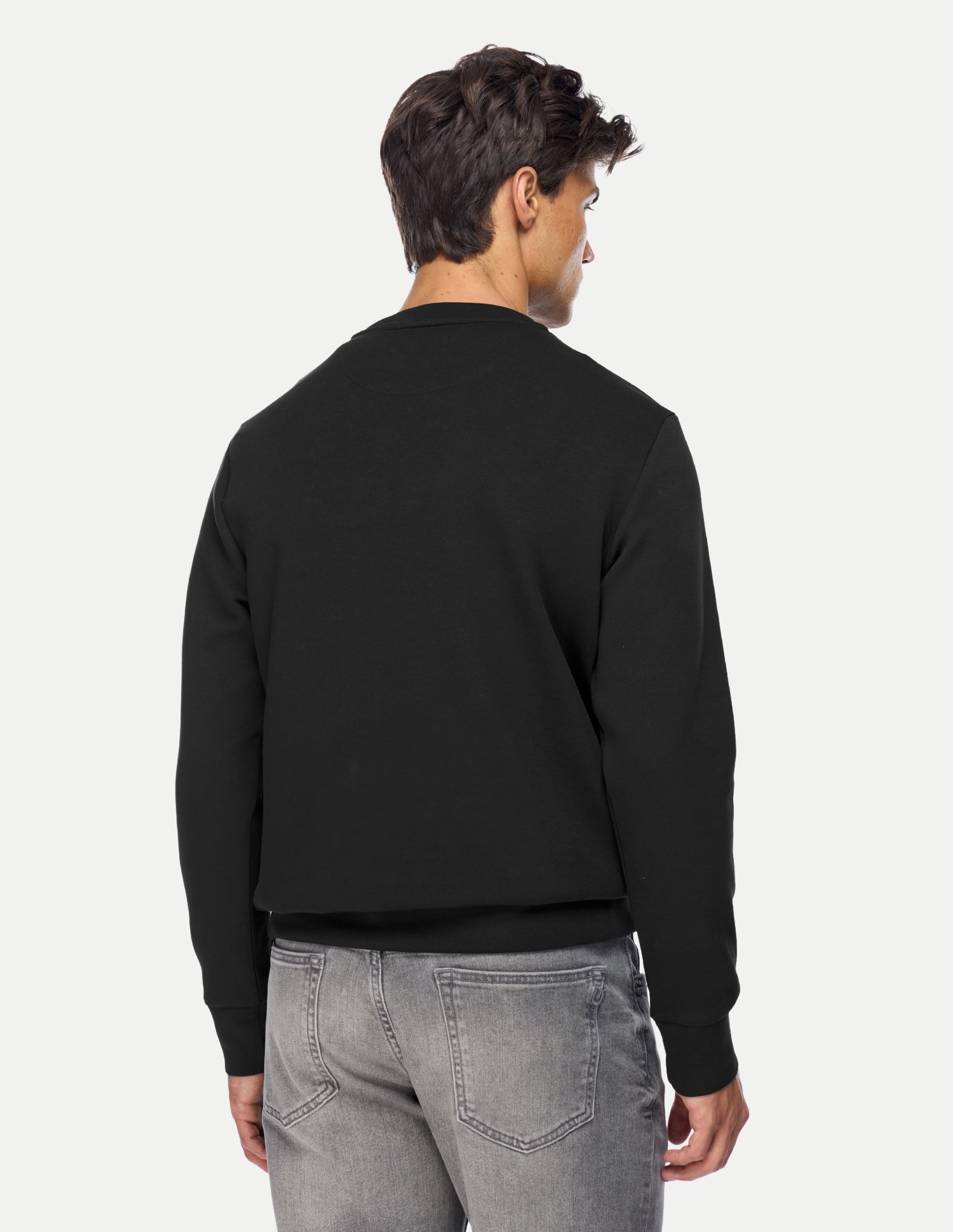 Brand Embroidered Regular Fit Sweatshirt Black - U.S. Polo Assn. India | Large