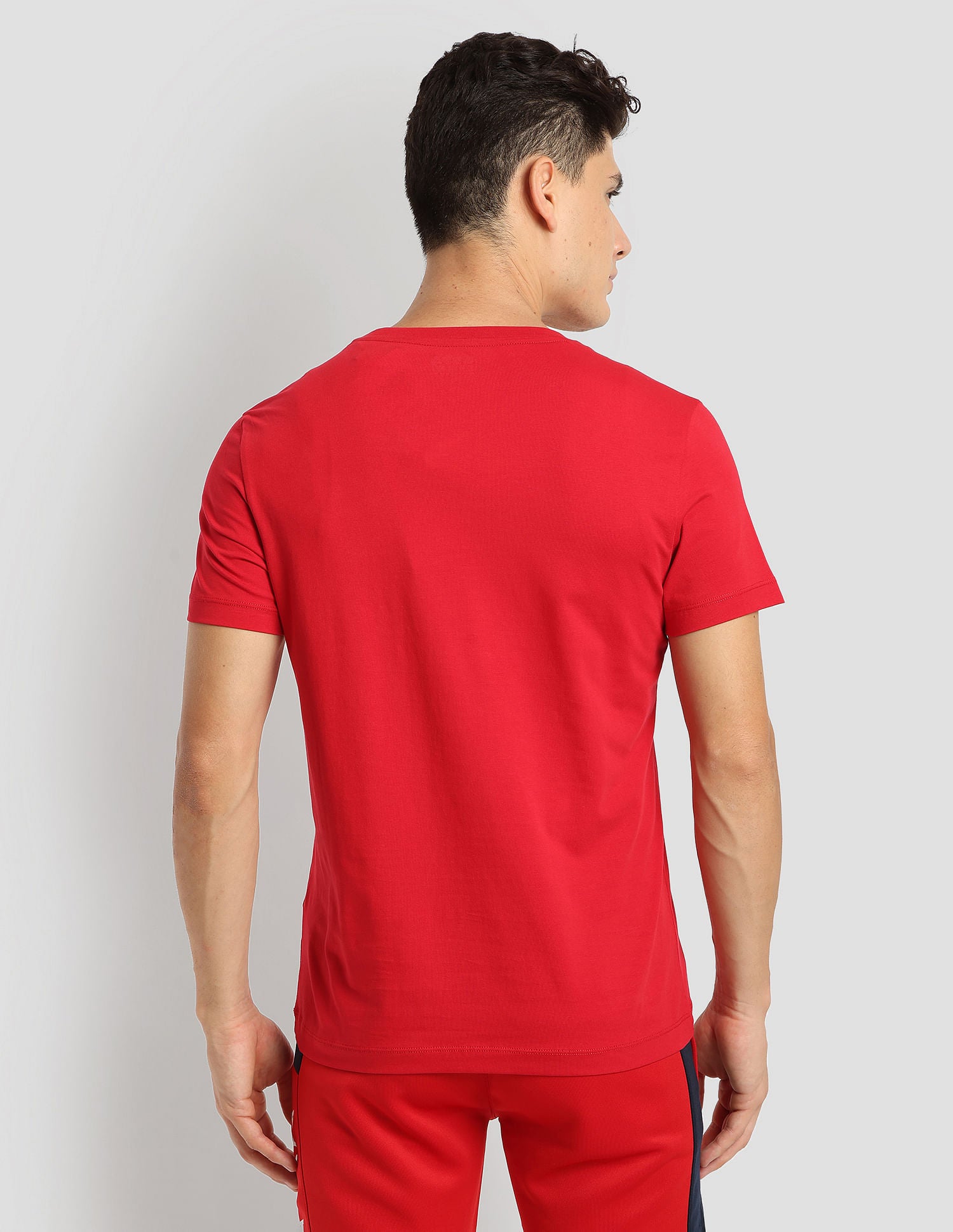 Brand Stripe Training T-Shirt Red - U.S. Polo Assn. India | Large