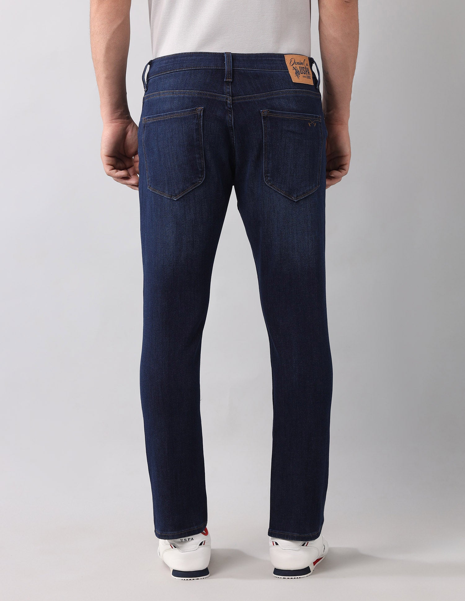 Henry Tapered Fit Authentic Bi Stretch Jeans Dark Wash - U.S. POLO ASSN. | Large