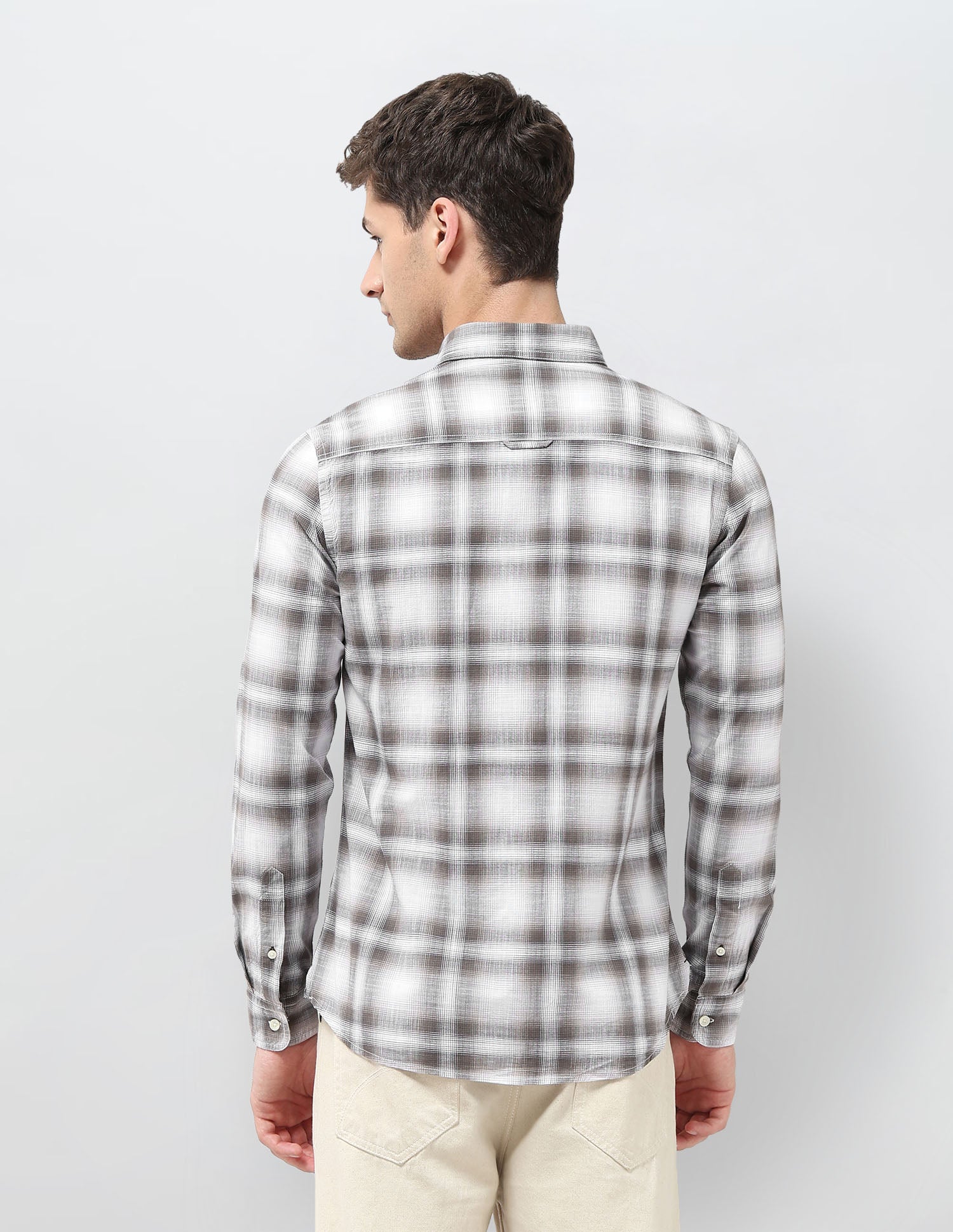 Tartan Checked Regular Fit Shirt Dark Brown - U.S. POLO ASSN. | Large