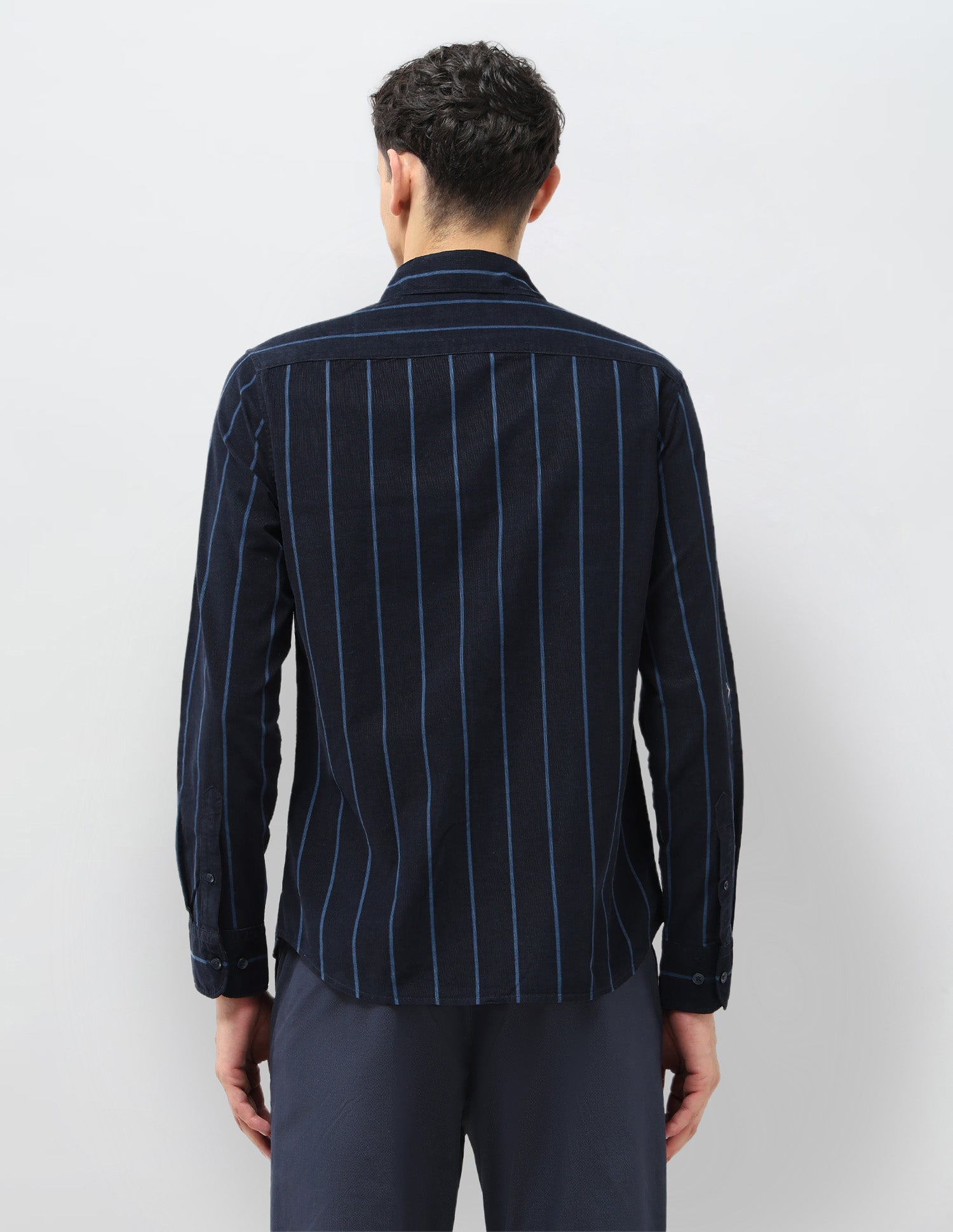 Corduroy Tailored Fit Shirt Navy - U.S. POLO ASSN. | Large