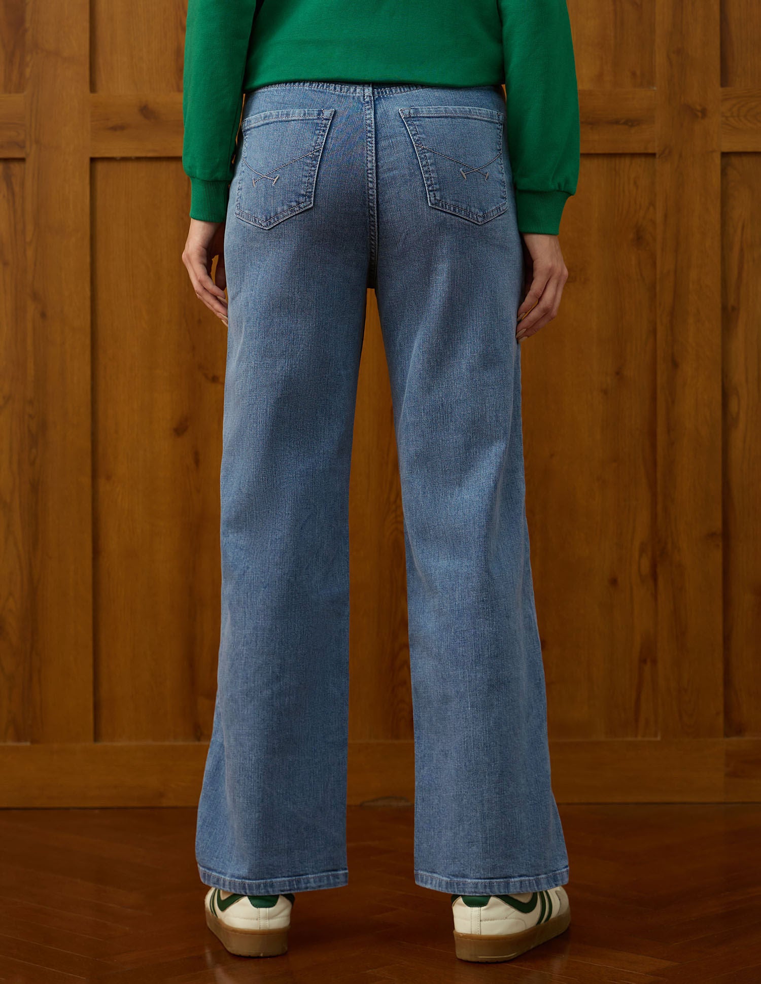 High Rise Straight Fit Jeans Blue - U.S. POLO ASSN. | Large