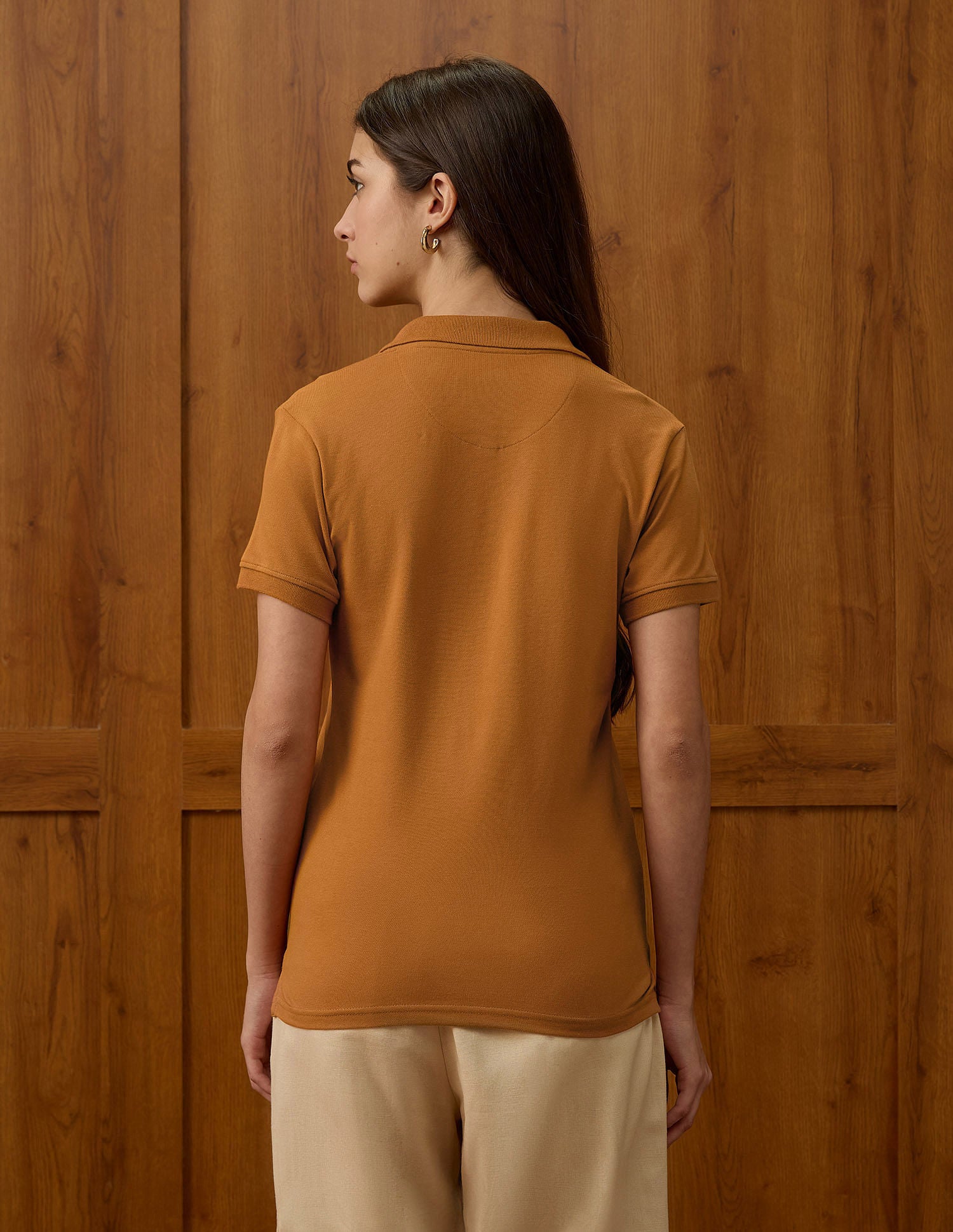 Regular 3 Button Polo With Embroidery Orange - U.S. POLO ASSN. | Large