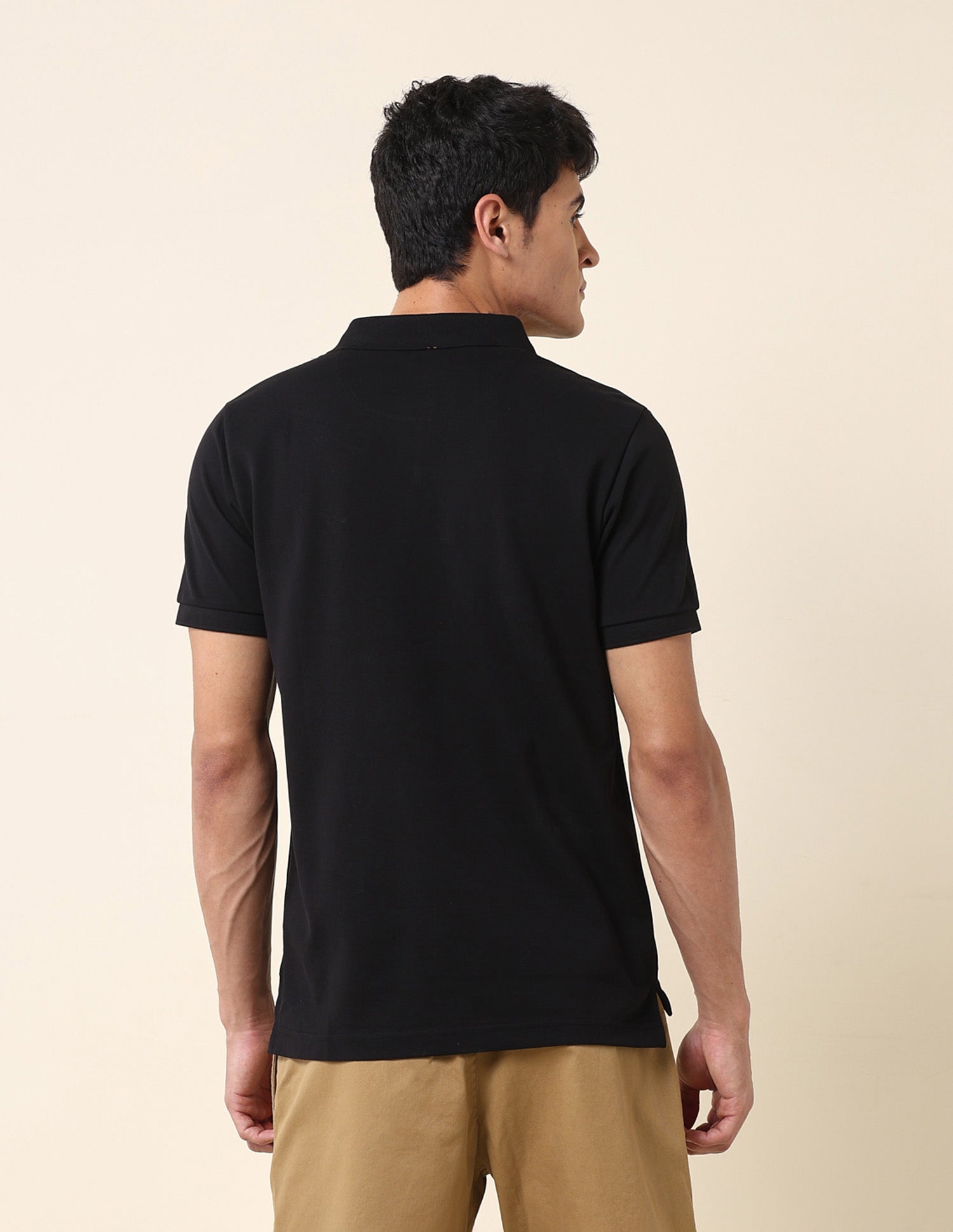 Brand Embroidered Classic Polo Shirt Black - U.S. Polo Assn. India | Large