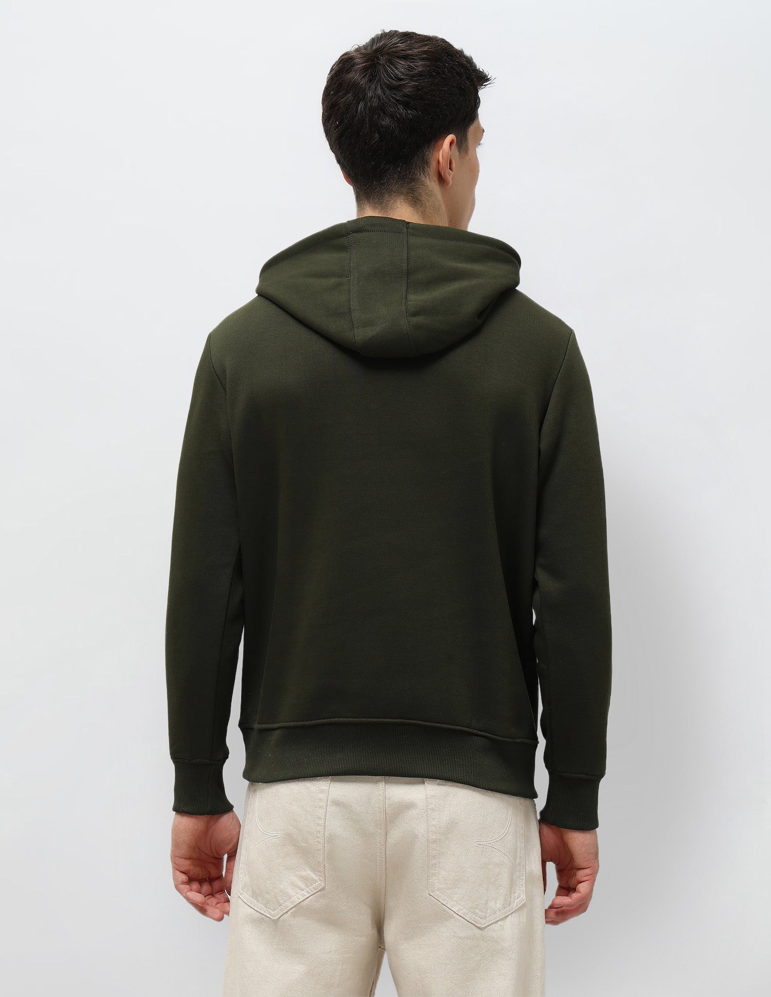 Brand Embossed Regular Fit Sweatshirt Olive - U.S. POLO ASSN. | Large