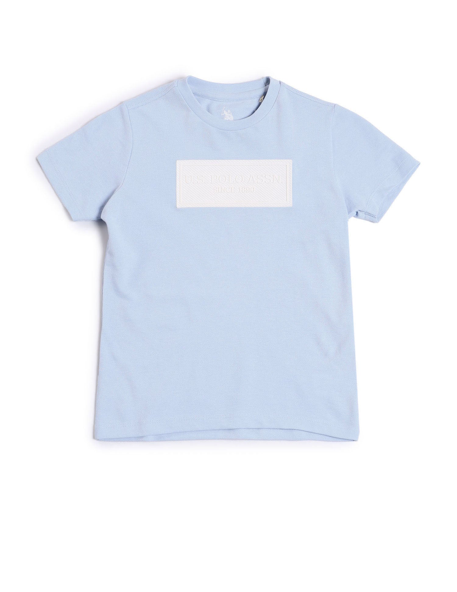 Boys Brand Printed Regular Fit T-Shirt Blue - U.S. POLO ASSN. | Large