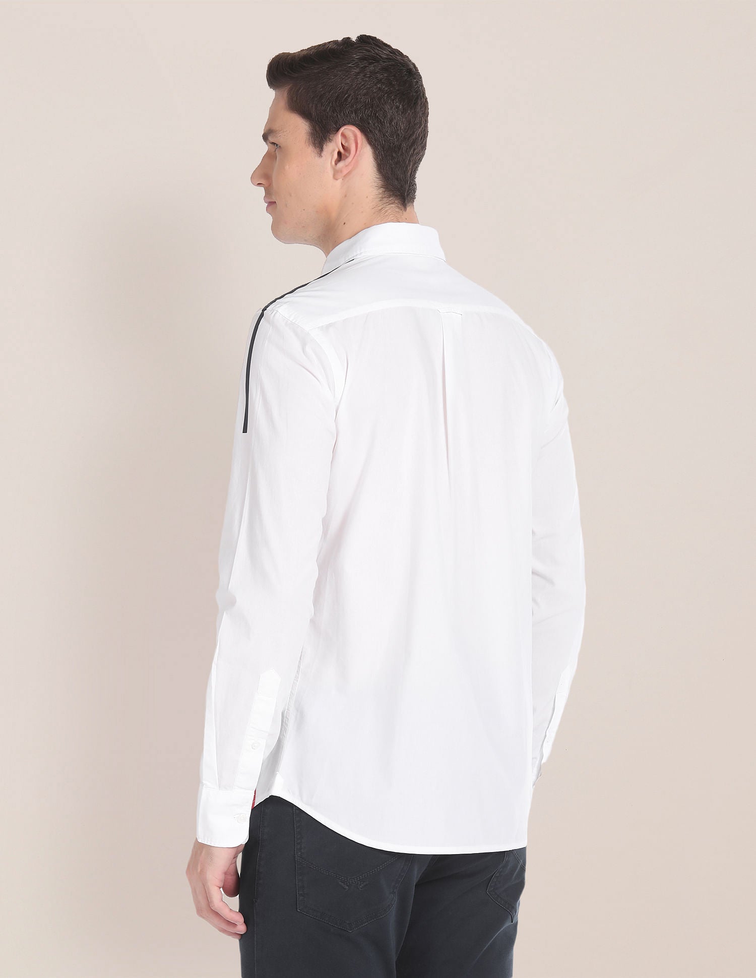 Cutaway Collar Solid Shirt White - U.S. POLO ASSN. | Large