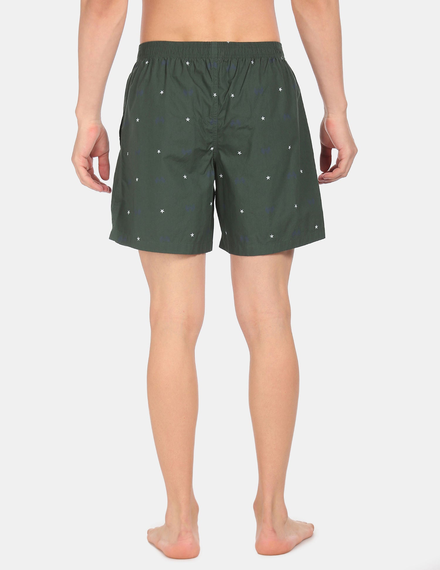 Comfort Fit Print Cotton I663 Boxers - Pack Of 1 Bottle Green - U.S. POLO ASSN. | Large