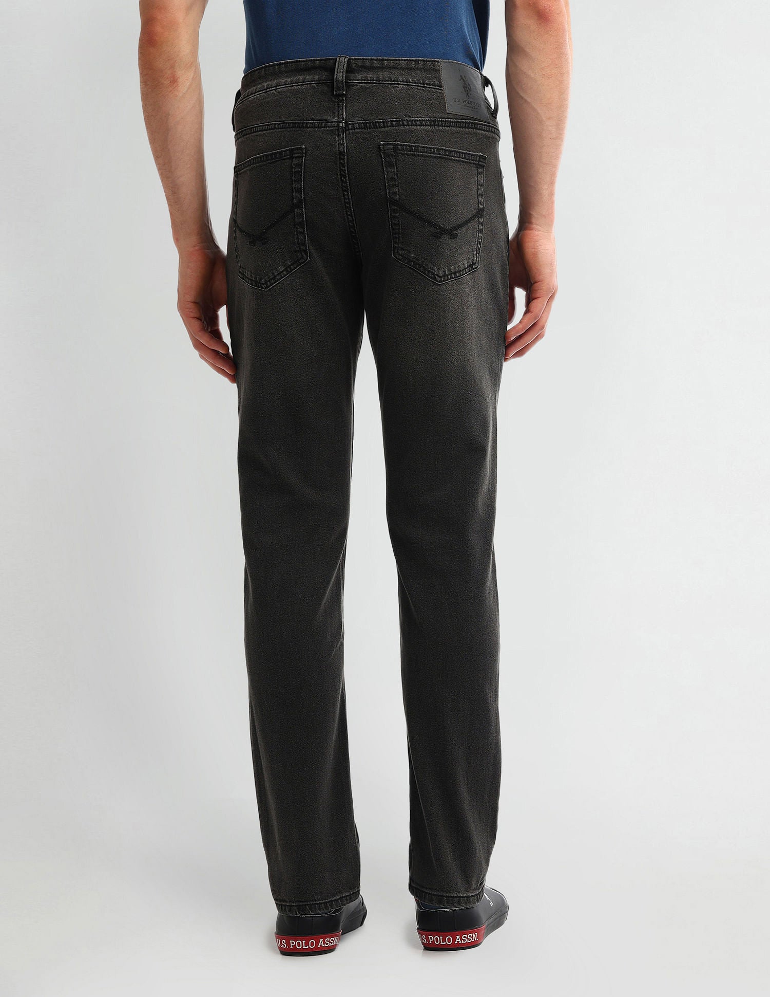 Brandon Slim Tapered Black Jeans Black - U.S. Polo Assn. India | Large