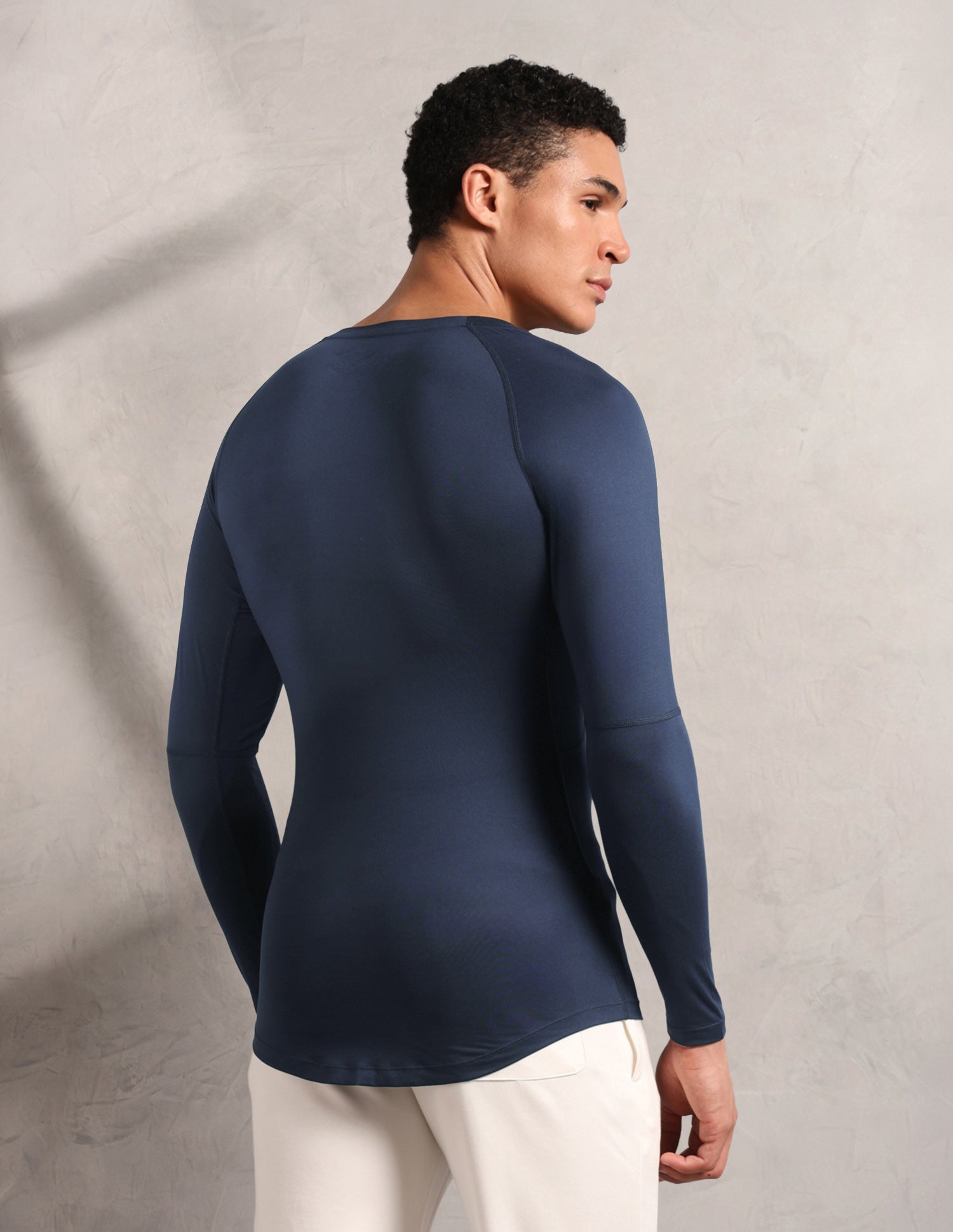 Essential Sports RV003 Compression T-Shirt Navy - U.S. Polo Assn. India | Large