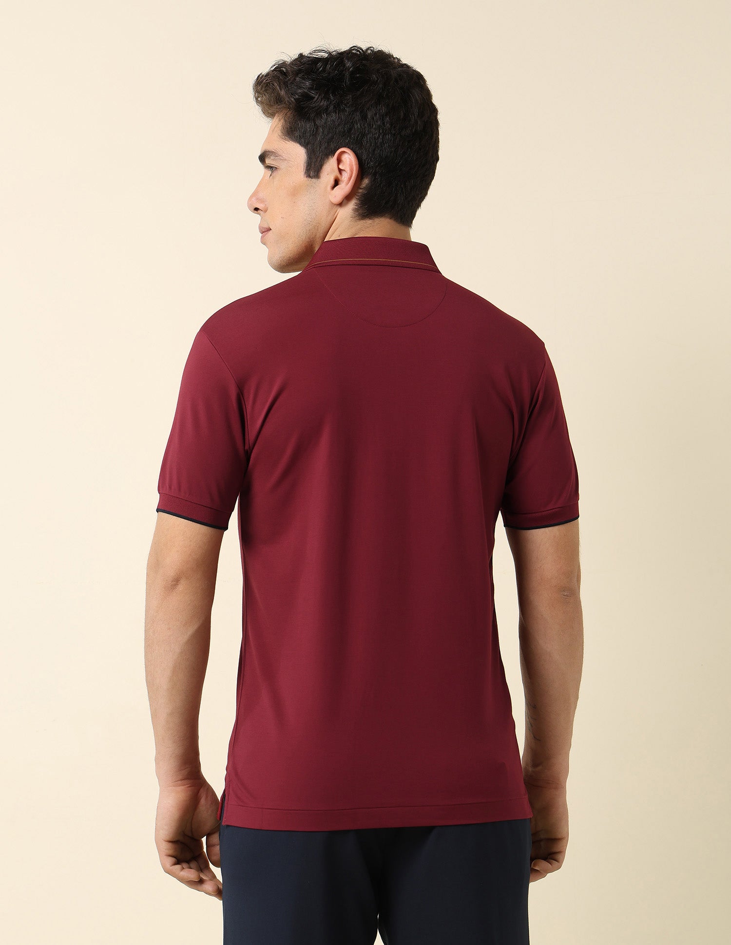 Solid Gentleman's Club Polo Shirt Maroon - U.S. Polo Assn. India | Large