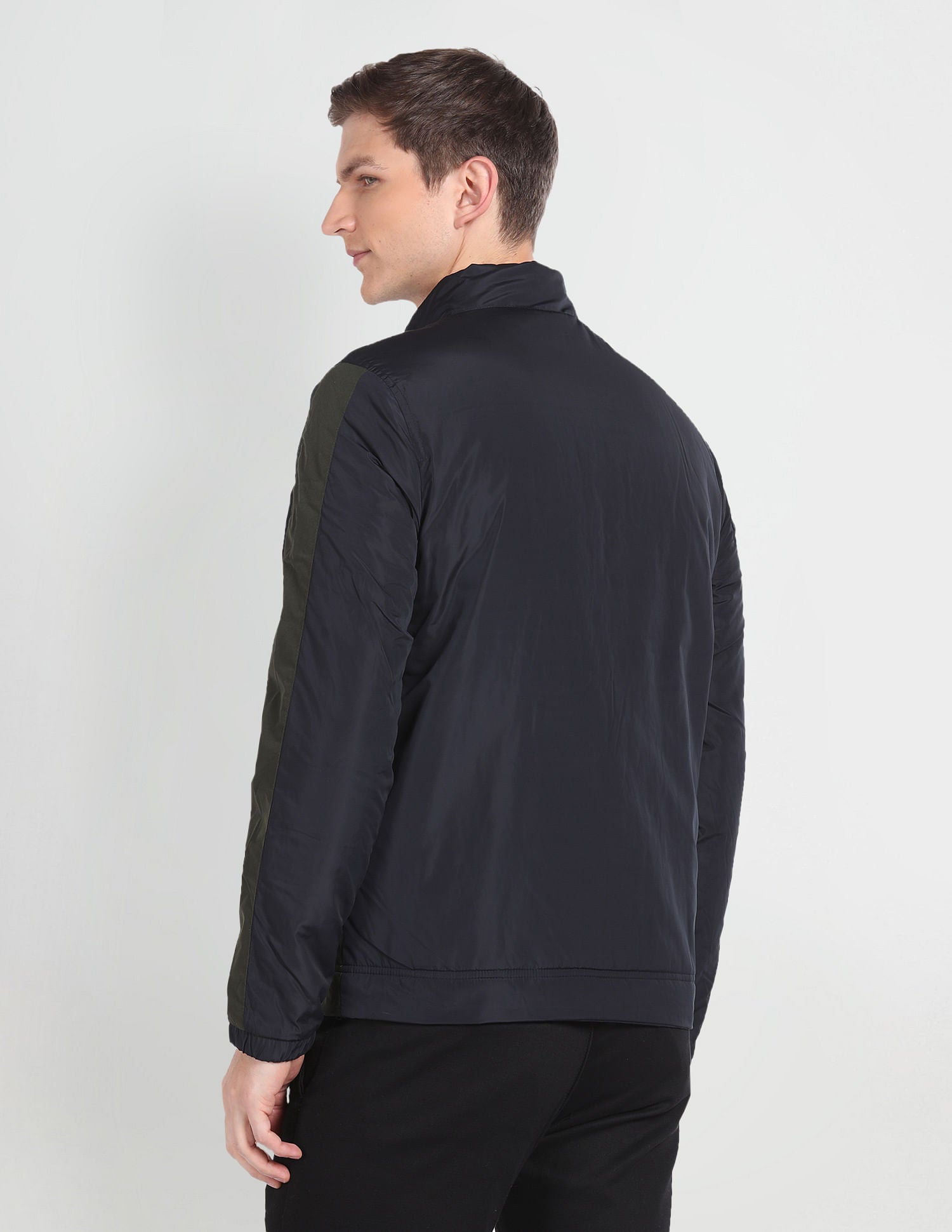 Lightweight Colour Block Jacket Navy - U.S. POLO ASSN. | Large