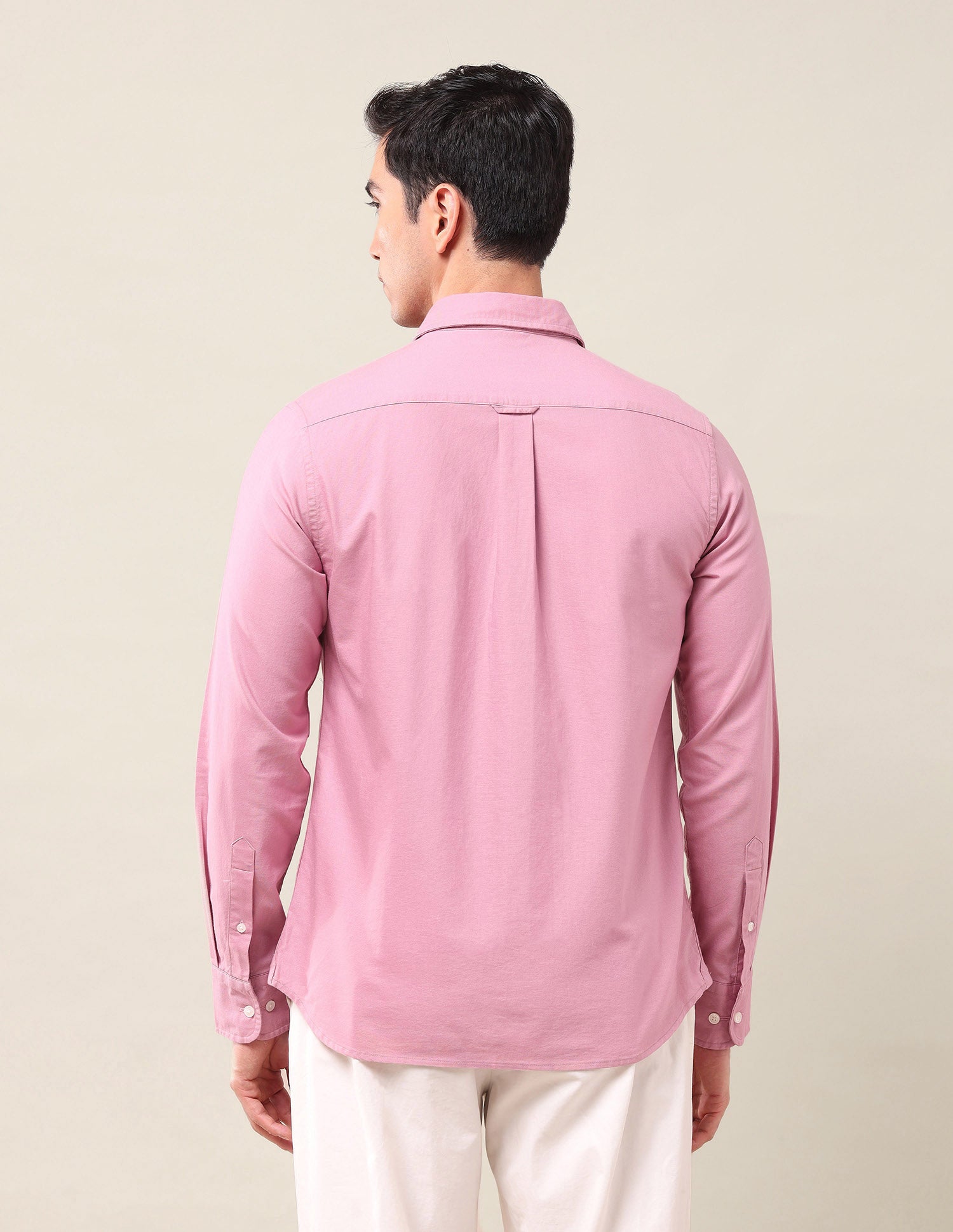 Solid Oxford Shirt Medium Pink - U.S. POLO ASSN. | Large