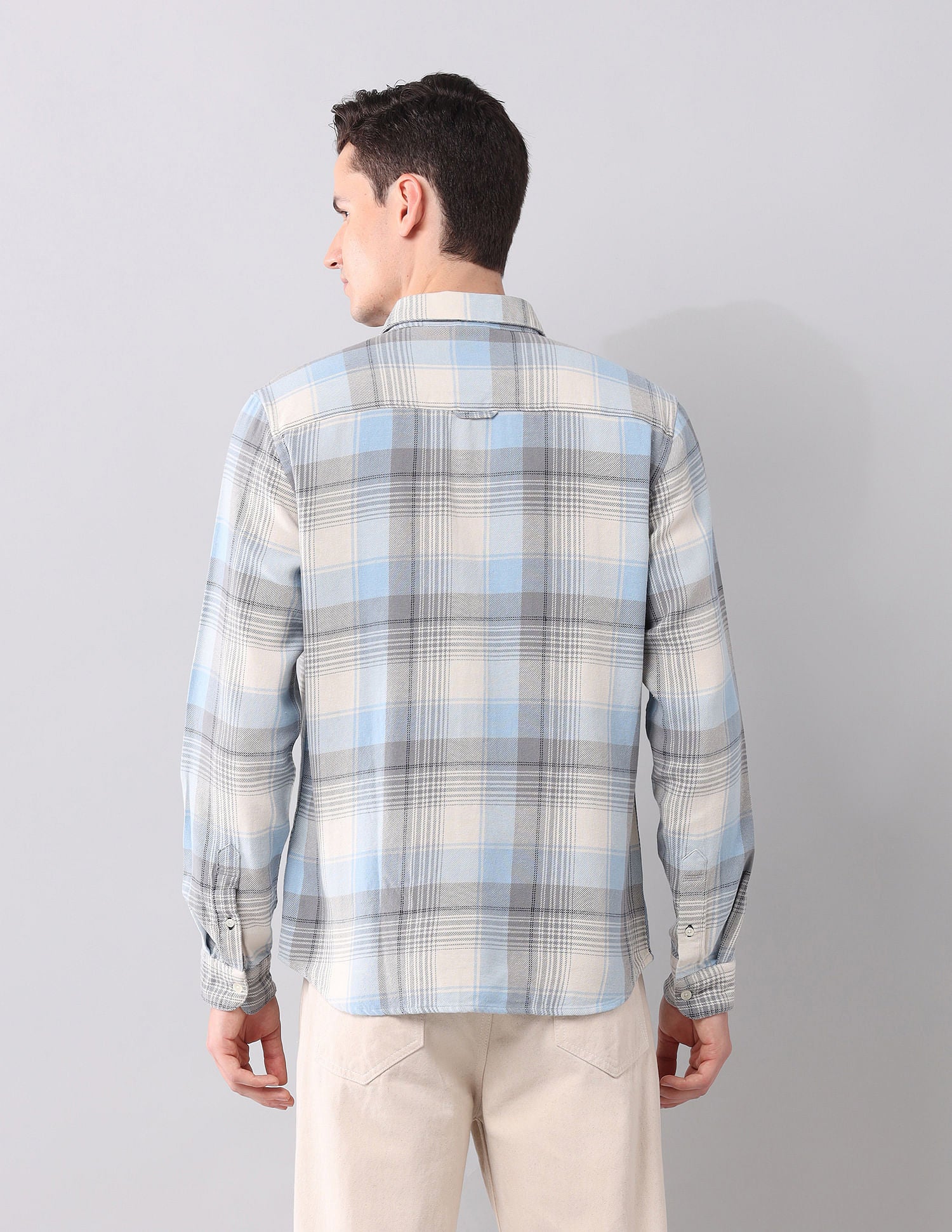 Regular Fit Checked Shirt Blue - U.S. POLO ASSN. | Large