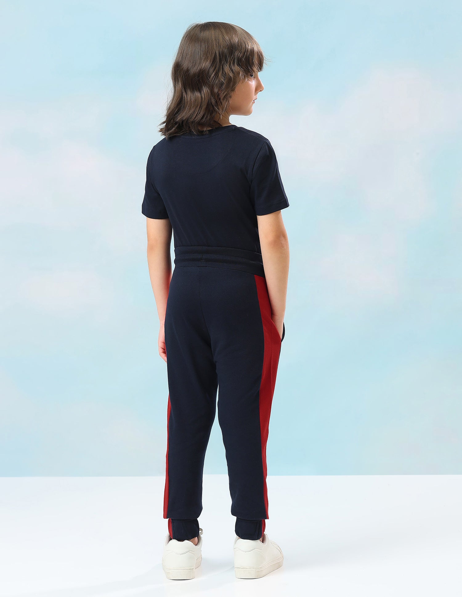 Solid Mid Rise Joggers Navy - U.S. Polo Assn. India | Large