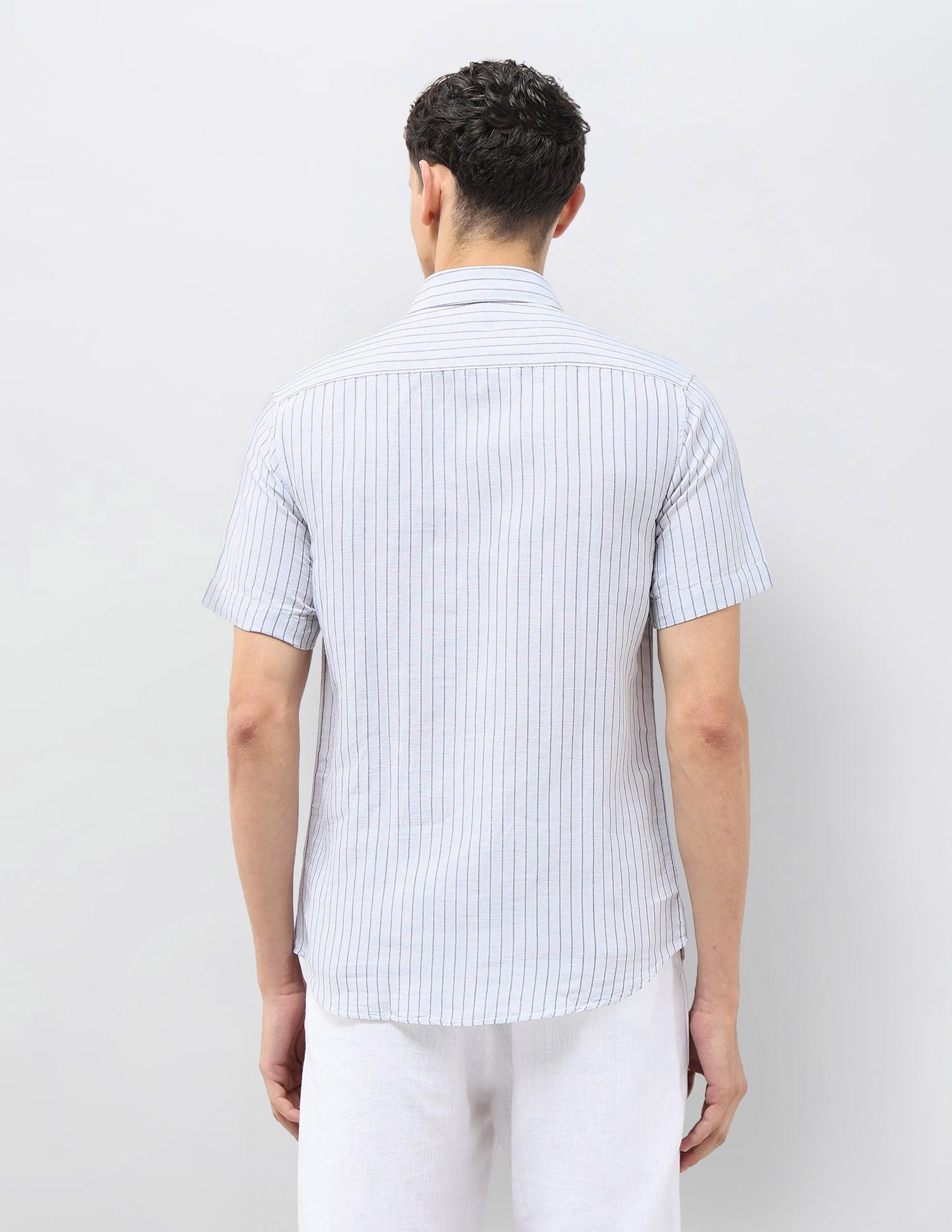 Vertical Striped Tailored Fit Shirt Grey - U.S. POLO ASSN. | Large