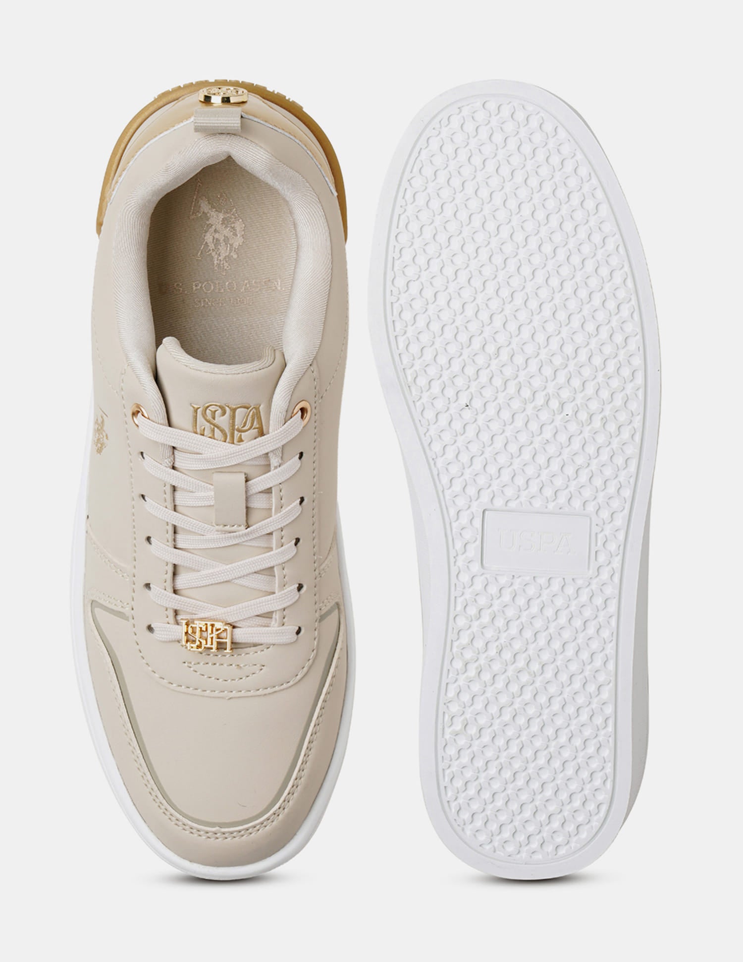 Women Arya 3.0 Low Top Sneakers Beige - U.S. Polo Assn. India | Large