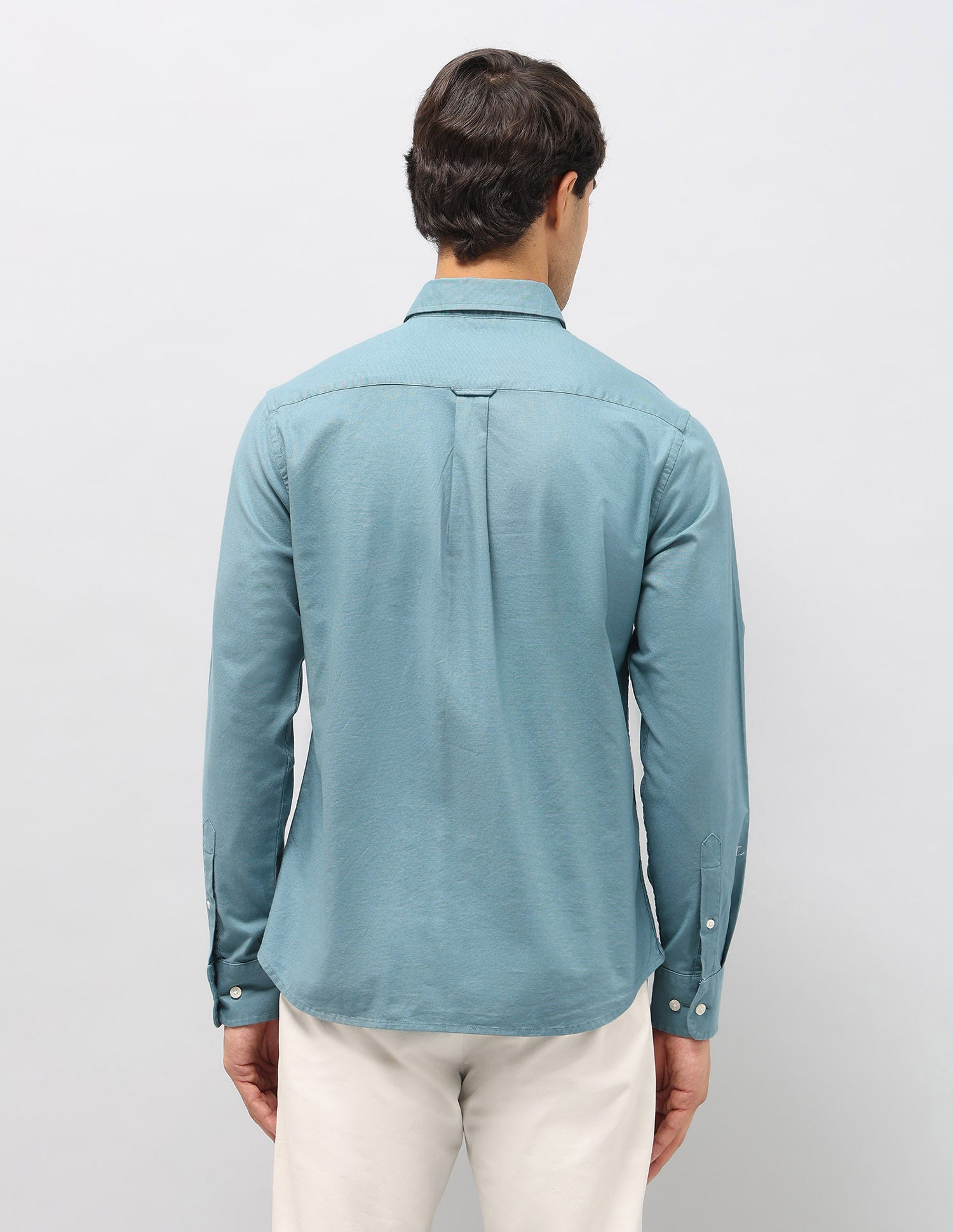 Tailored Fit Oxford Shirt Teal - U.S. Polo Assn. India | Large