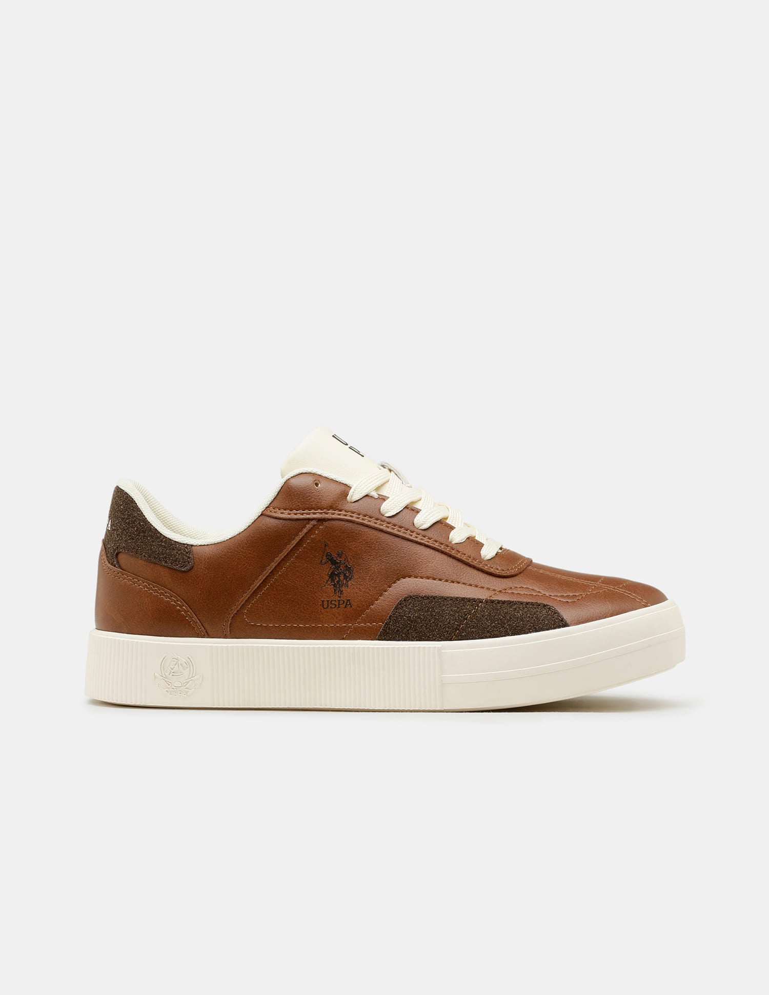 Men Zyron Round Toe Sneakers Tan - U.S. Polo Assn. India | Large