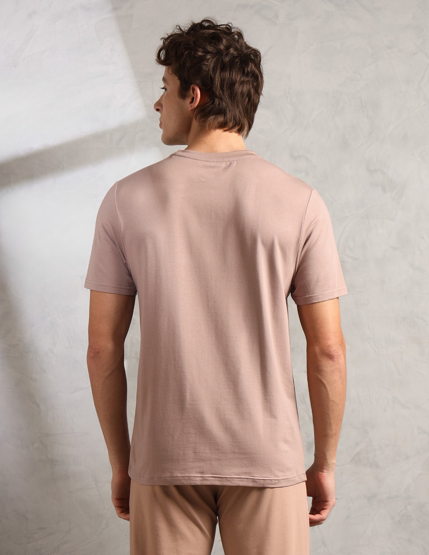 Comfort Relaxed Fit Breathable PE005-PL Lounge T-Shirt - Pack Of 1 Stucco - U.S. Polo Assn. India | Large